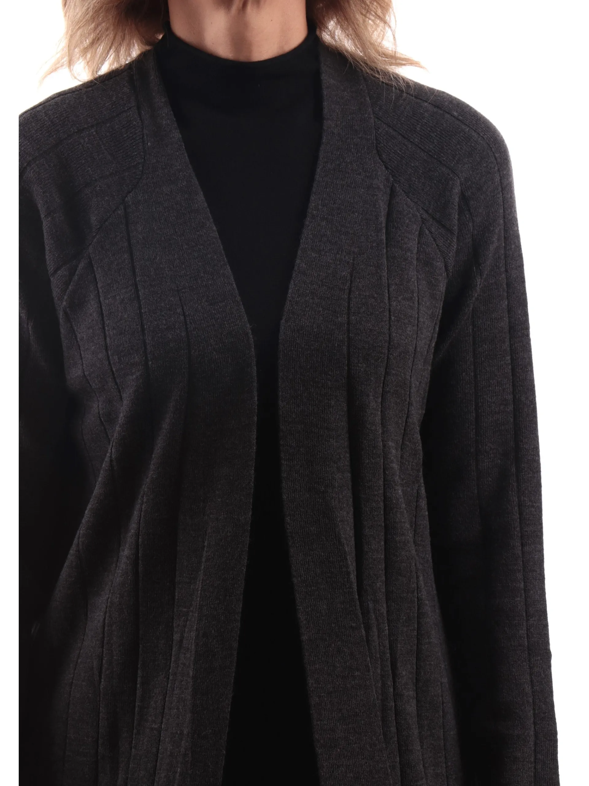 ONLY Maglie*Cardigan aperto grigio da donna a righe 15330264