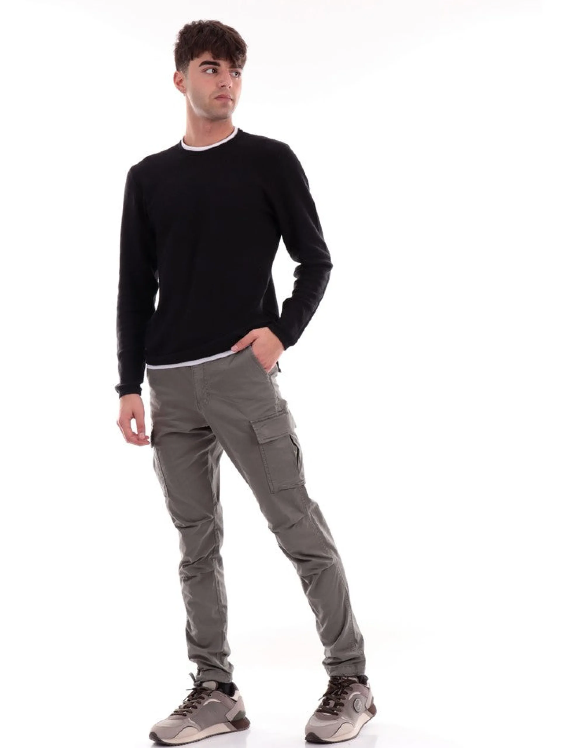 JACK&JONES Pantaloni*Cargo Jack Jones verdi da uomo 12216664