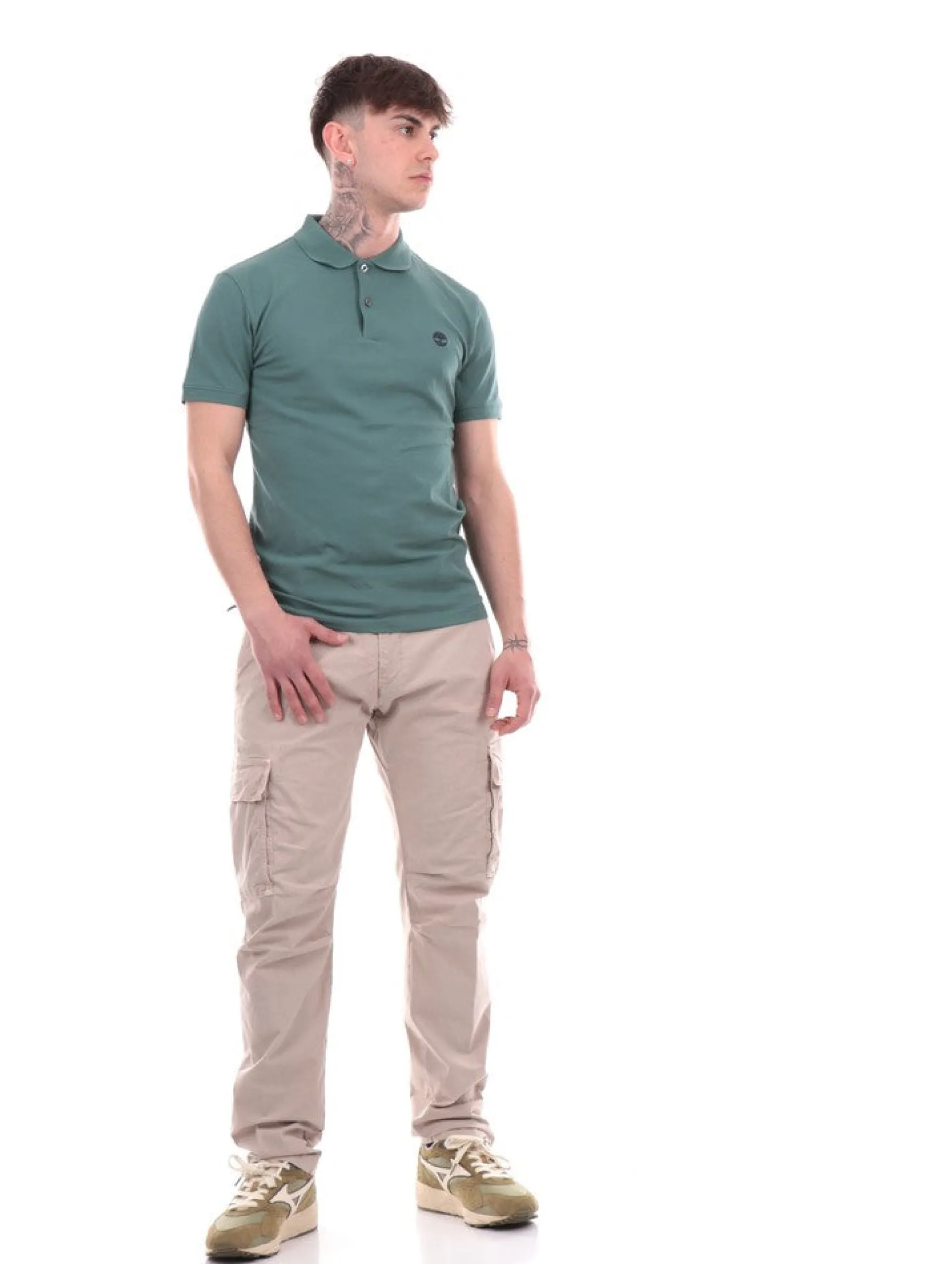 MODFITTERS Pantaloni*Cargo grigi da uomo Galway Popeline GALWAYPOP