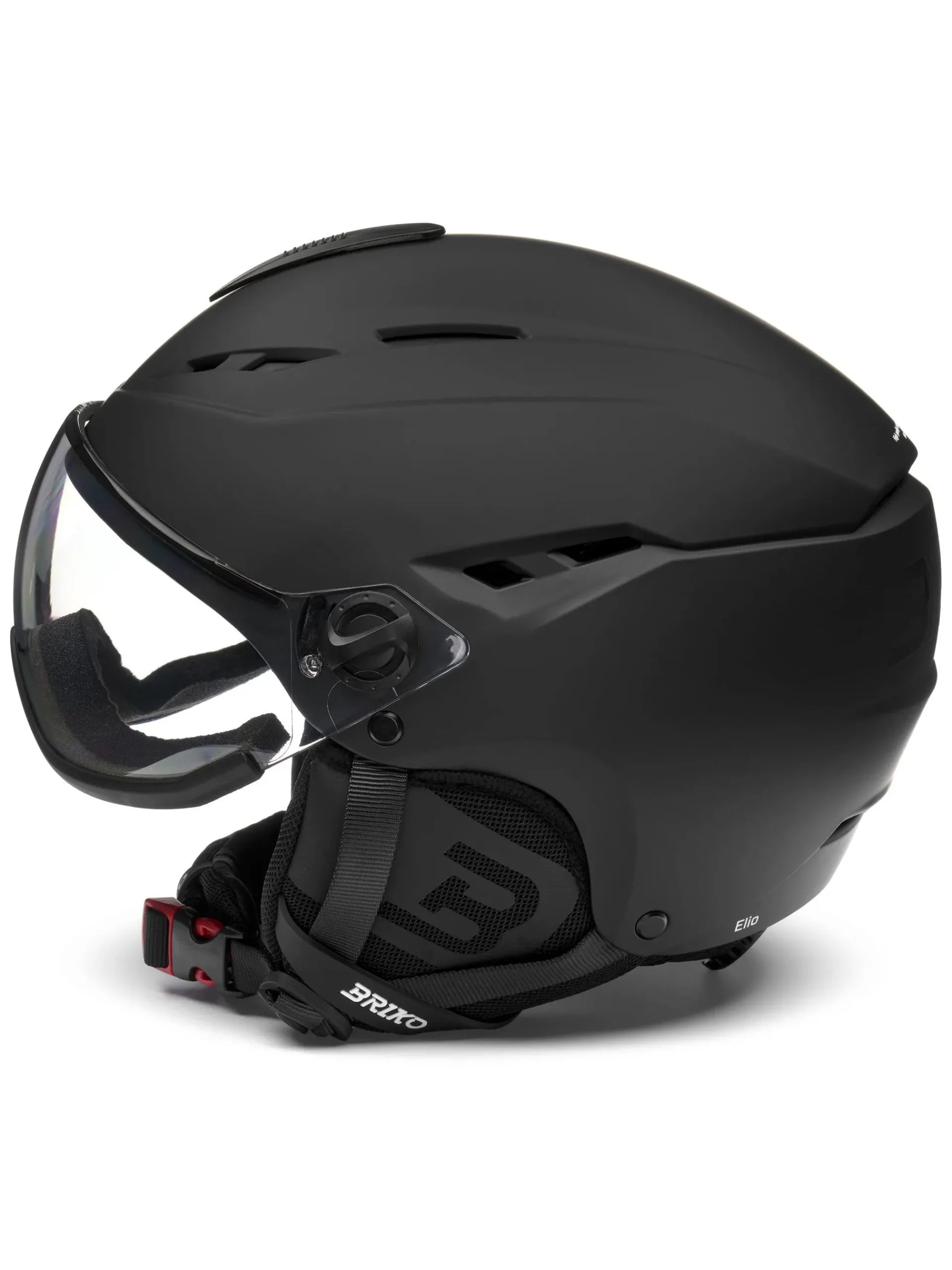 BRIKO Attrezzatura*Casco Sci Elio Visor Photo Nero con Visiera 28112WW