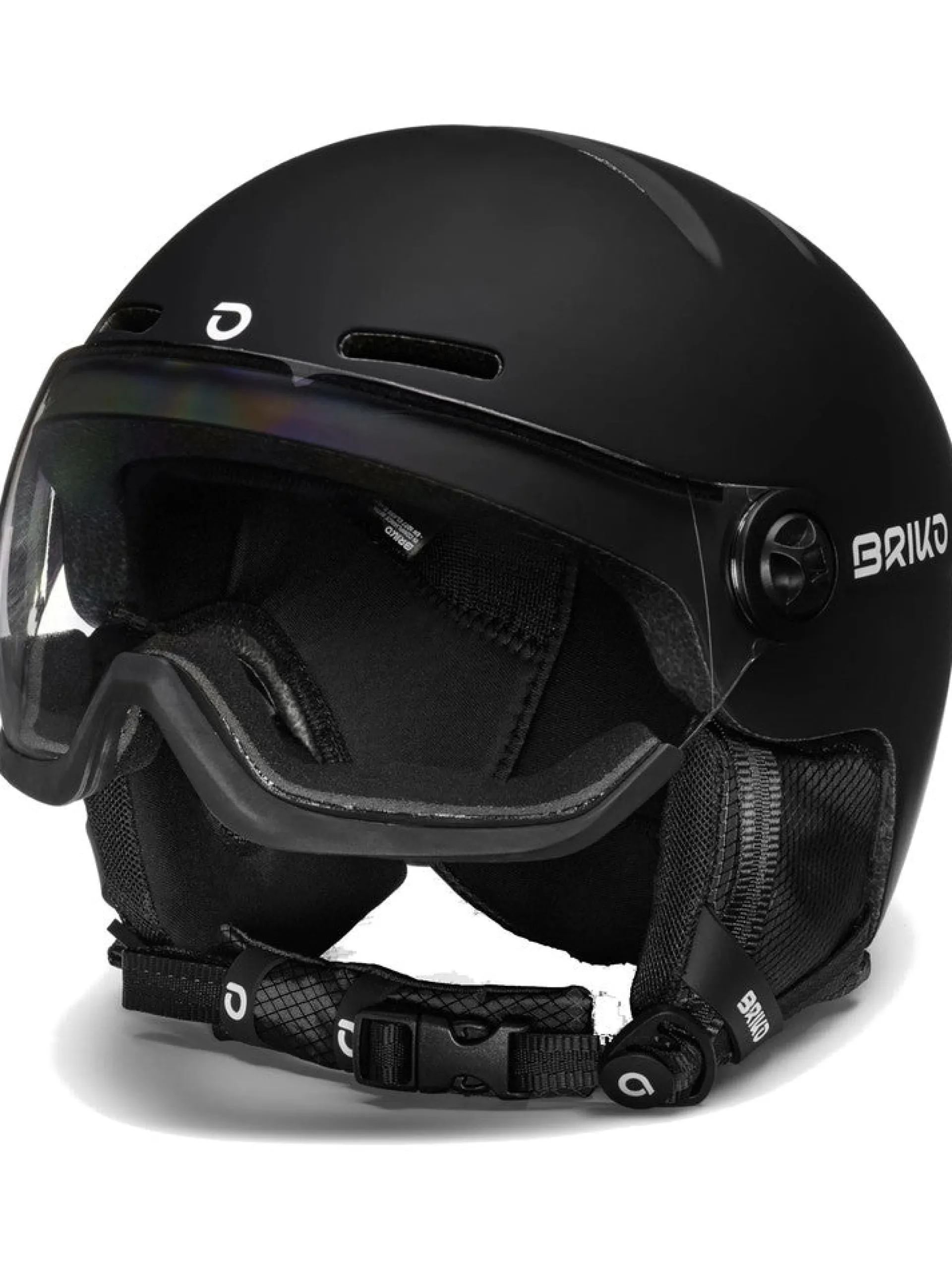 BRIKO Attrezzatura*Casco sci nero con visore Teide Visor Photo 241136W