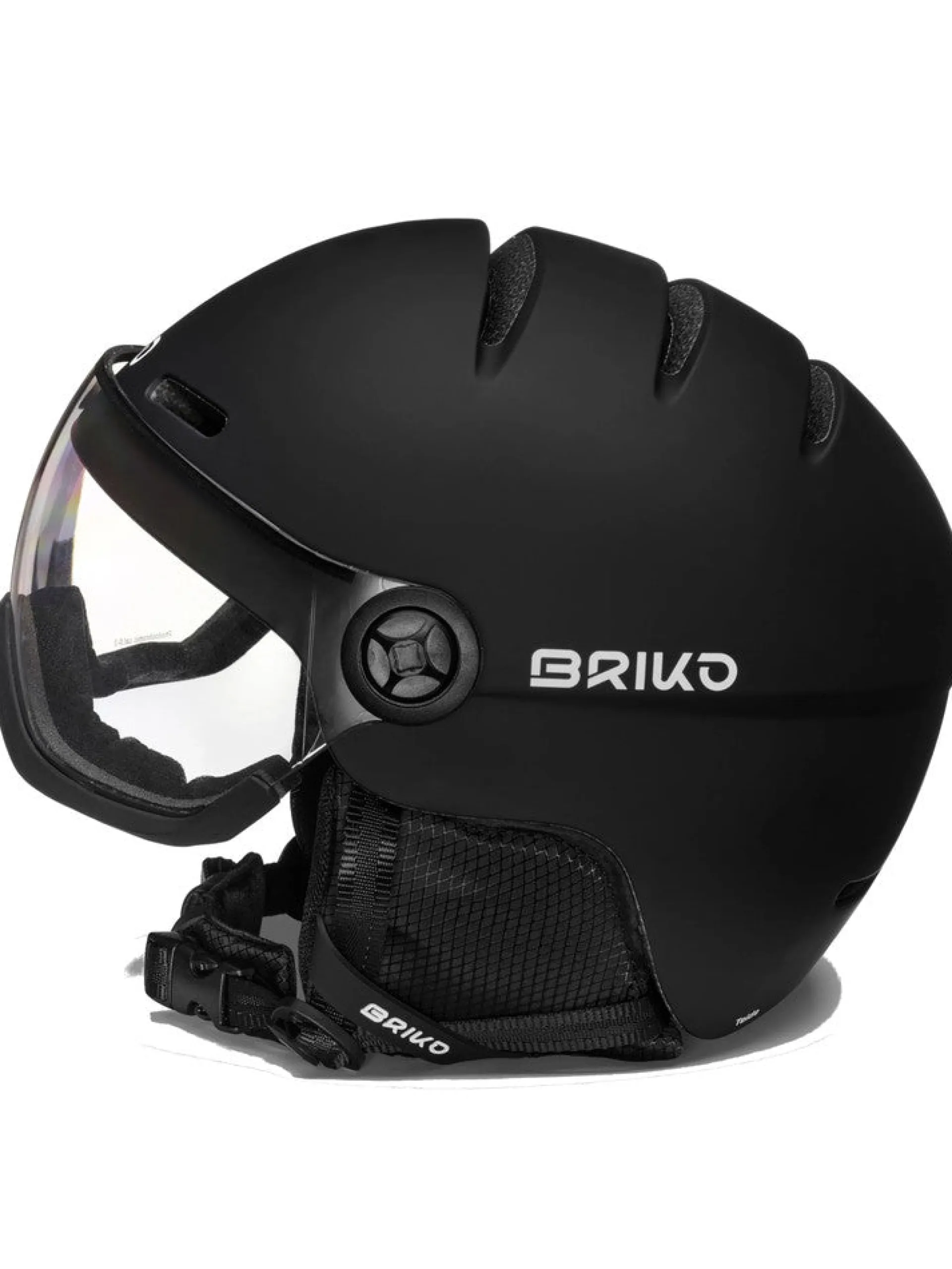 BRIKO Attrezzatura*Casco sci nero con visore Teide Visor Photo 241136W
