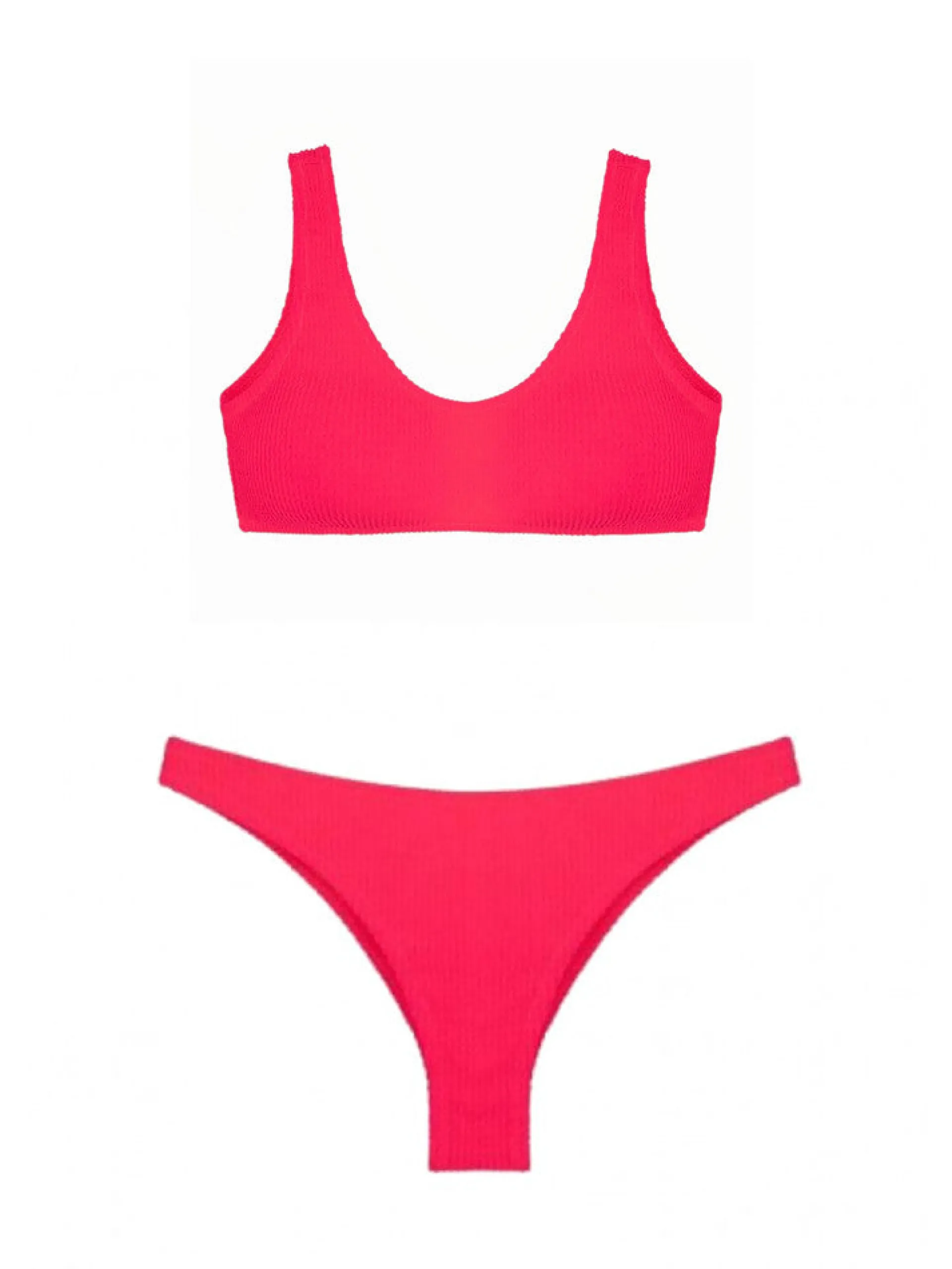 EFFEK Bikini*Costume donna fuxia top e americano 0906FF+0924FF