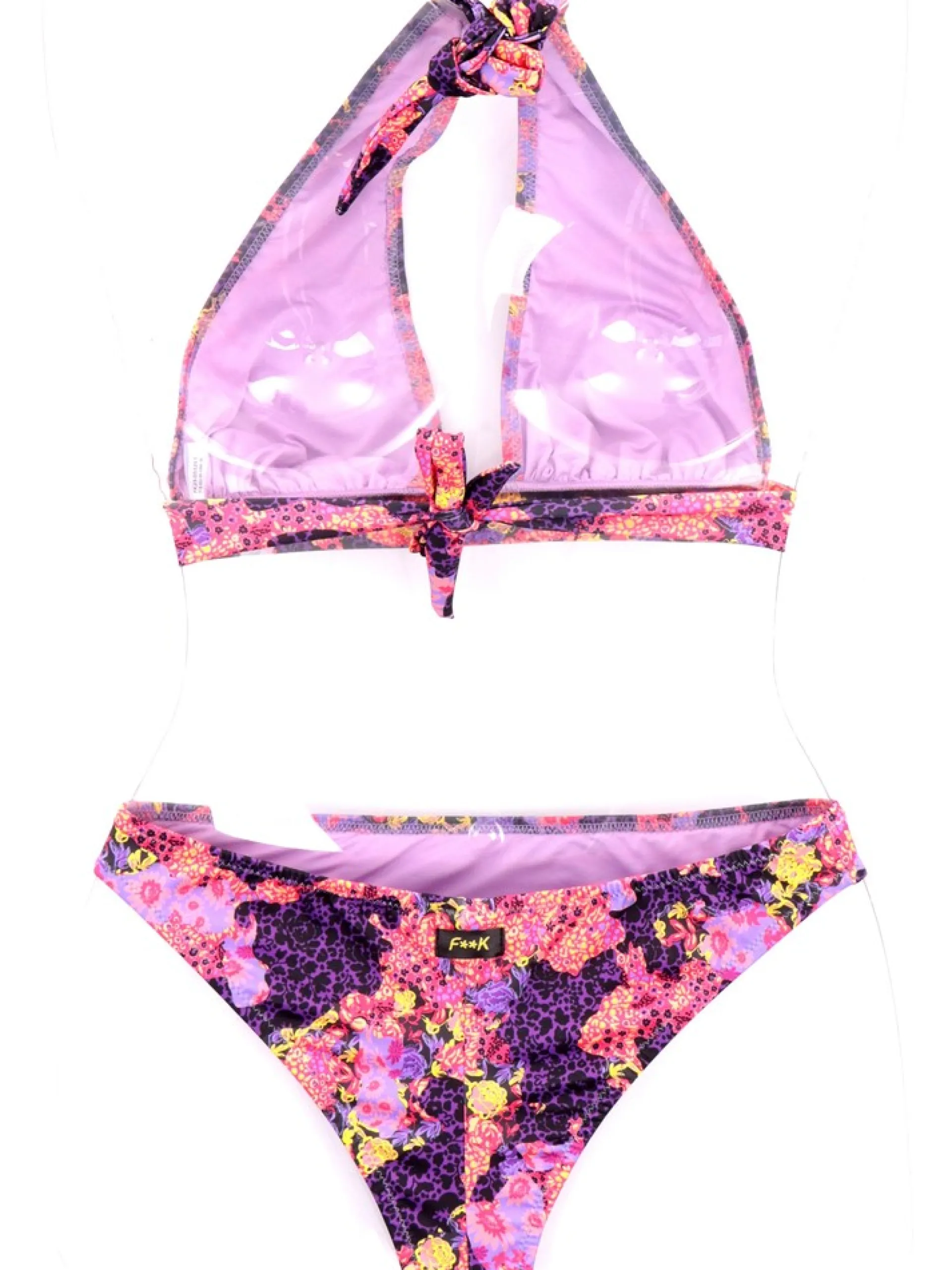 EFFEK Bikini*Costume Donna viola a triangolo fisso 0532X1