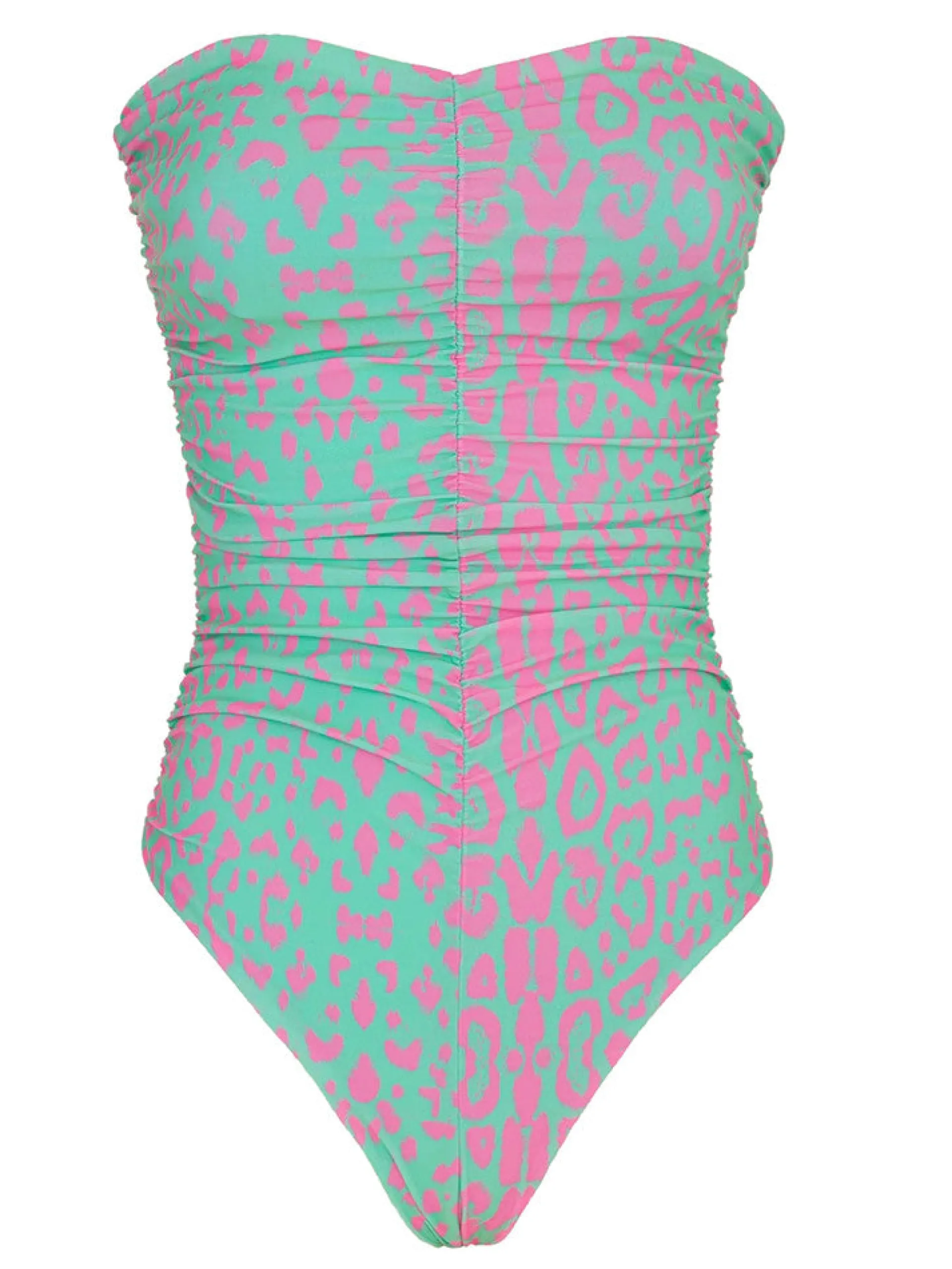 EFFEK Costumi Interi*Costume leopardato da donna verde acqua e rosa B013X