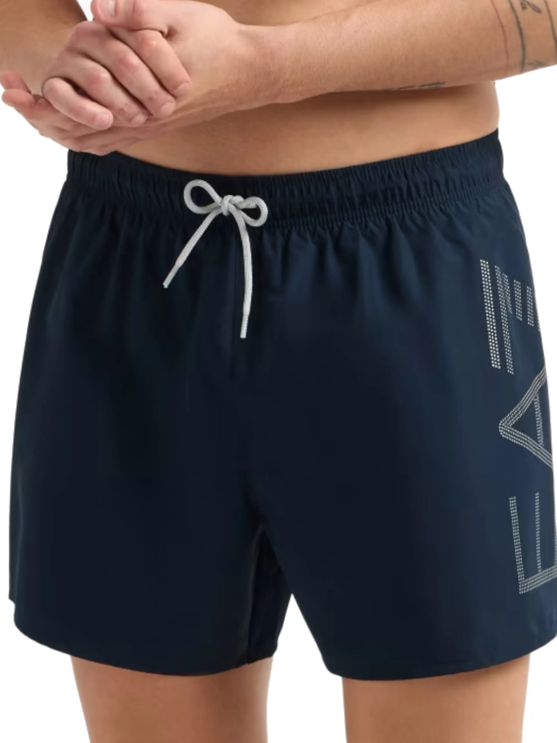 EMPORIO ARMANI 7 Boxer*Costume mare Emporio Armani EA7 blu da uomo logo EA7 dots argento 7M000550AF14497 MB010