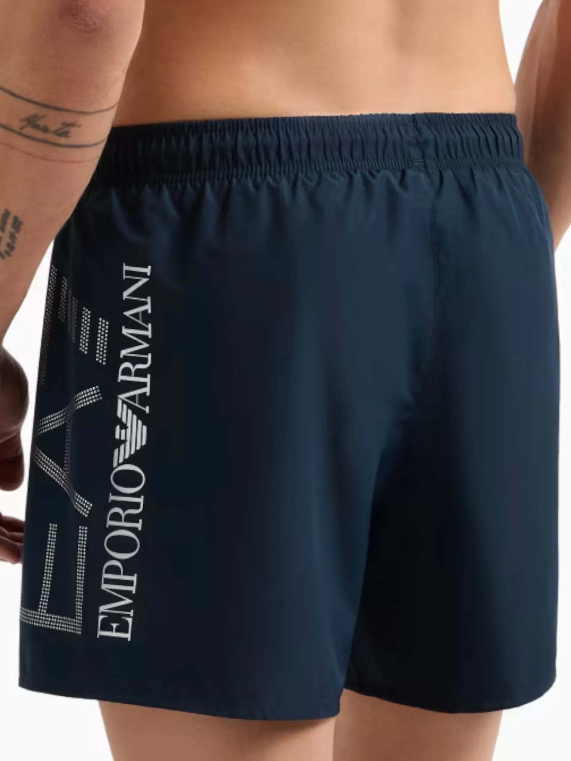 EMPORIO ARMANI 7 Boxer*Costume mare Emporio Armani EA7 blu da uomo logo EA7 dots argento 7M000550AF14497 MB010