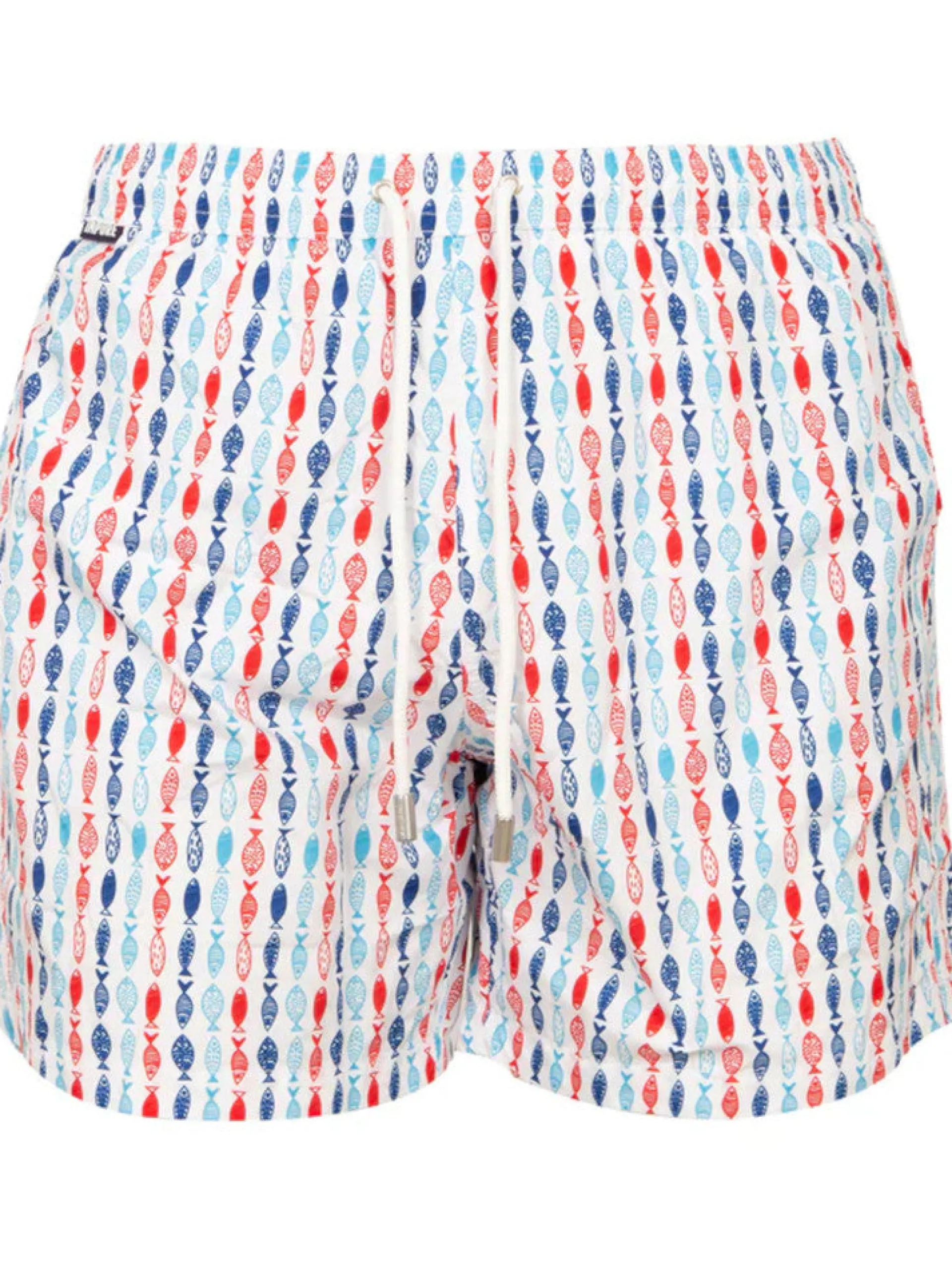 IMPURE Boxer*Costume mare bianco da uomo con pesci Swimming Trunks STS4479