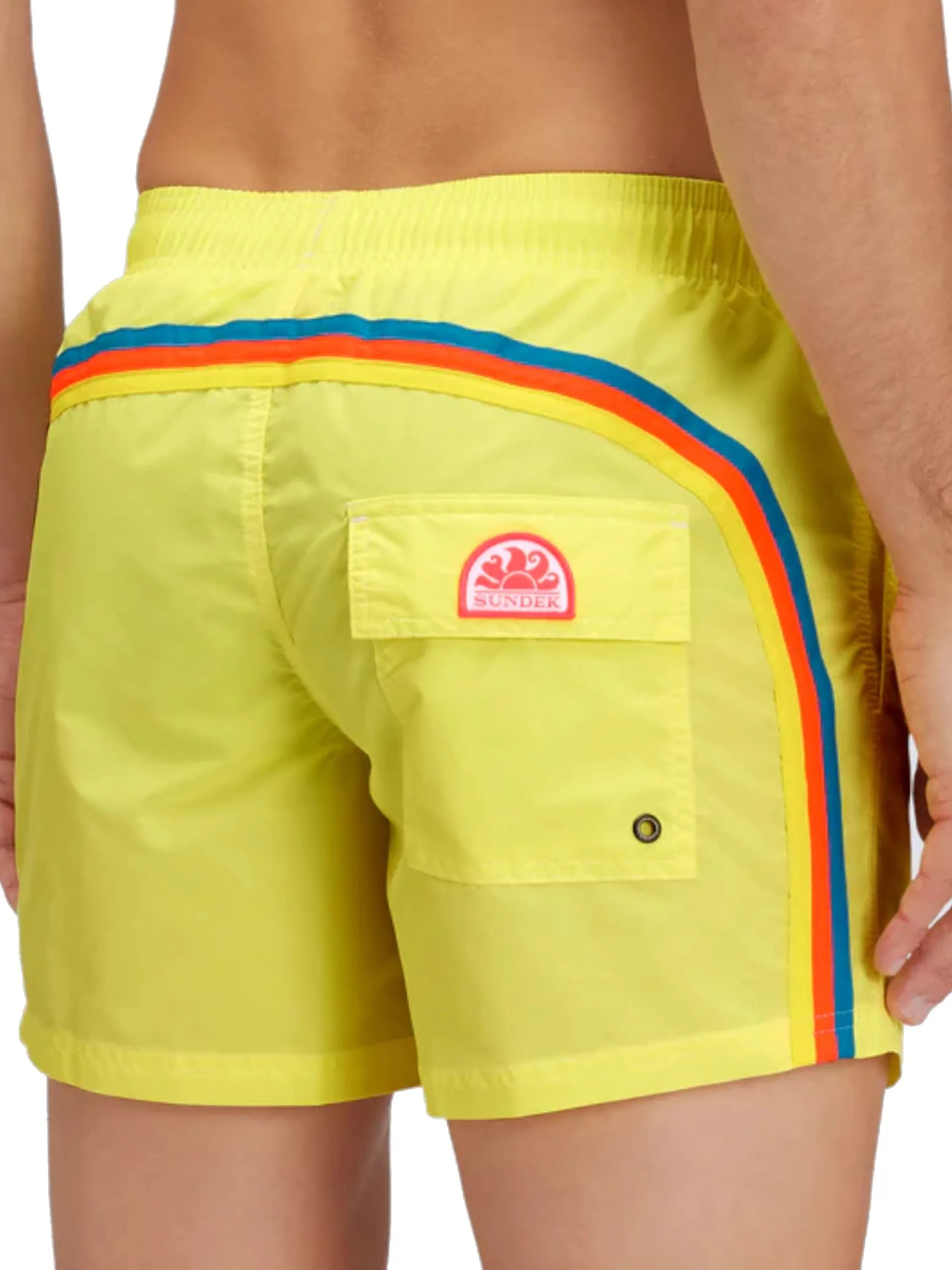 SUNDEK Boxer*Costume mare giallo da uomo Boardshort M504BDTA100