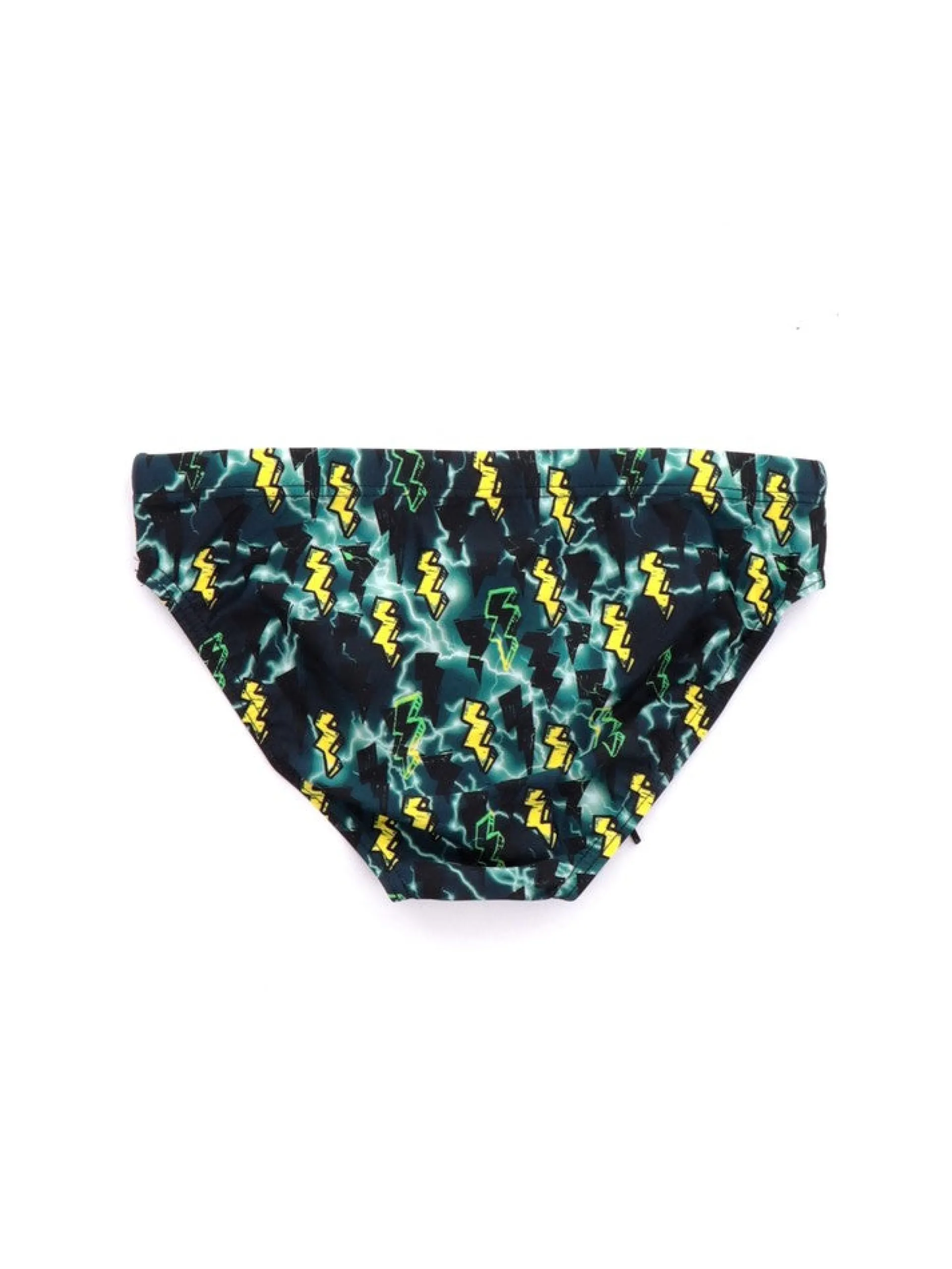 AQUARAPID Costumi|Costumi*Costume Slip Bolt Nero da Bambino BOLT