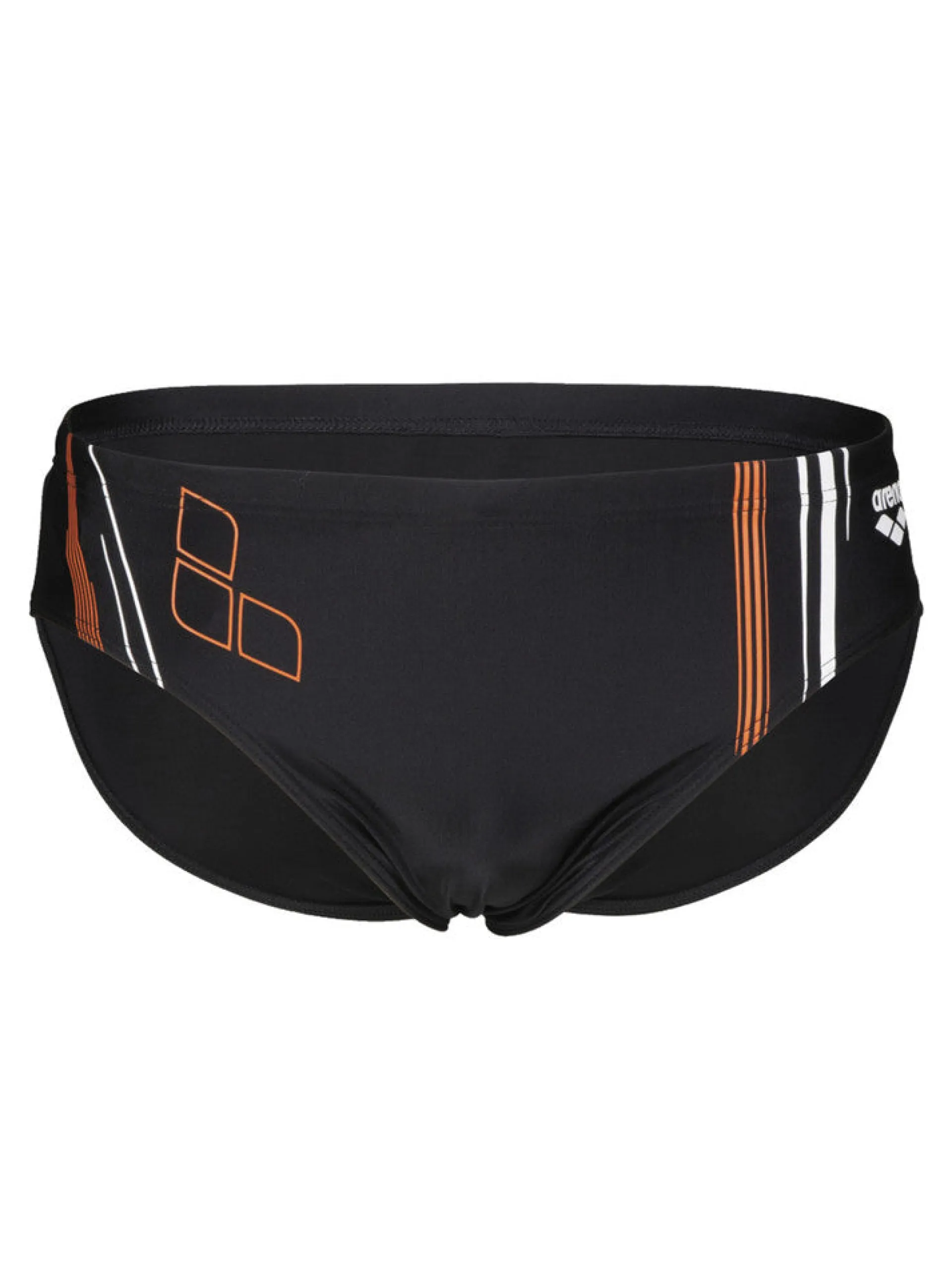 ARENA Costumi*Costume slip nero da uomo con righe 005537