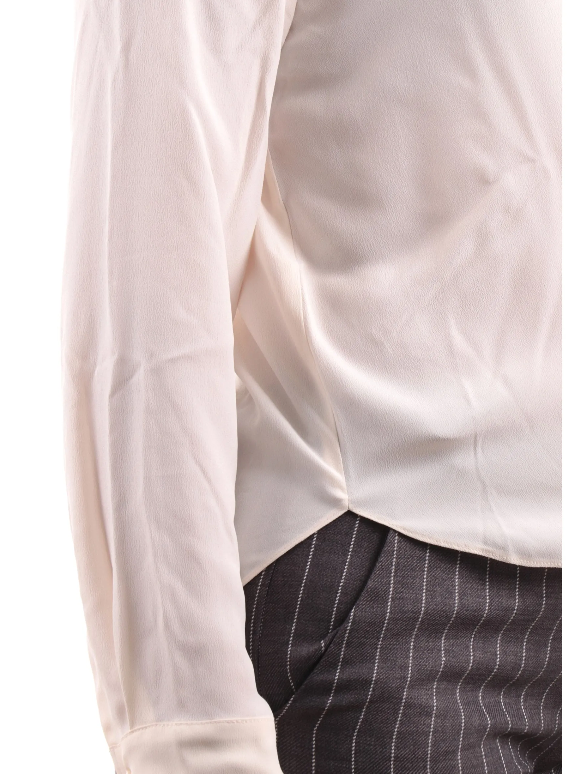 EMME MARELLA Top & Camicie*blusa bianca da donna fondo asimmetrico CARABOI
