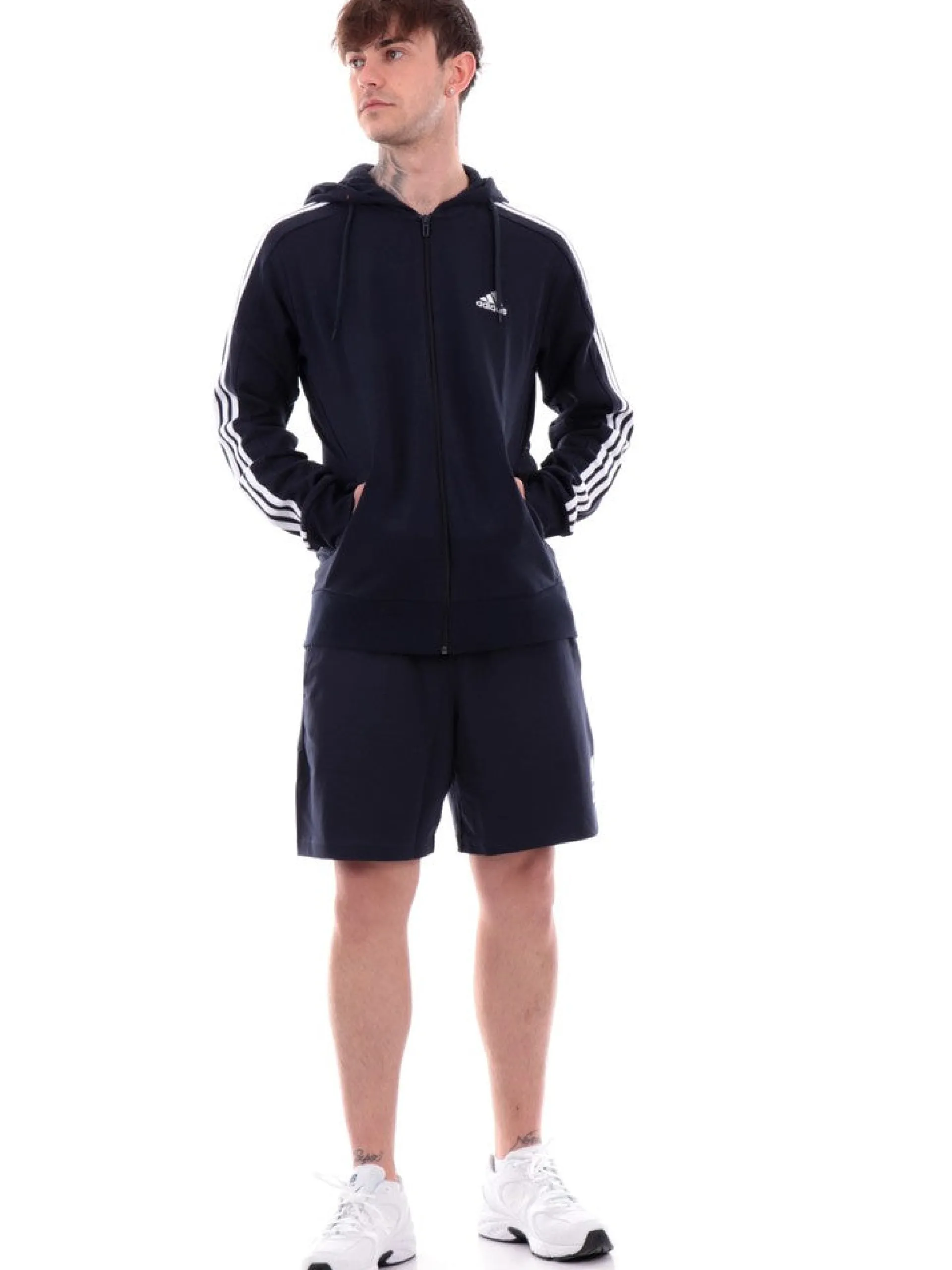 ADIDAS EQUIPMENT Felpe*Felpa Adidas blu da uomo 3Stripes IC04