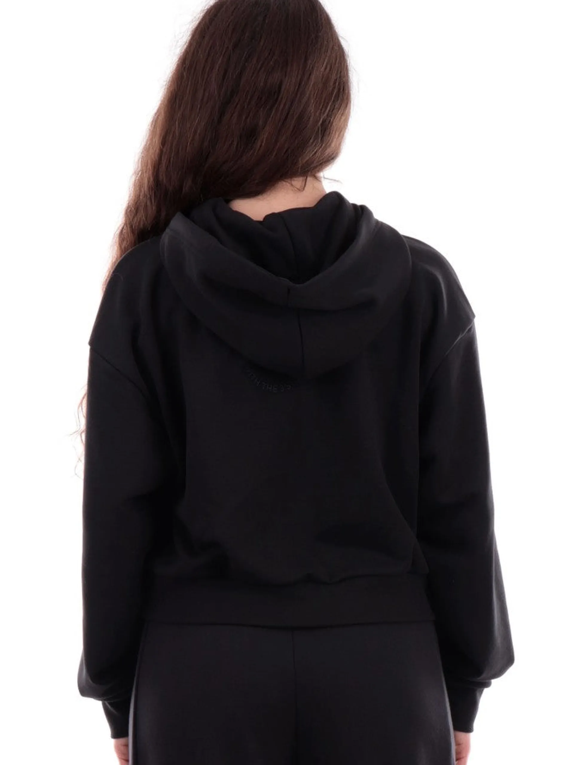 ADIDAS EQUIPMENT Felpe*Felpa Adidas nera da donna con cappuccio IT15