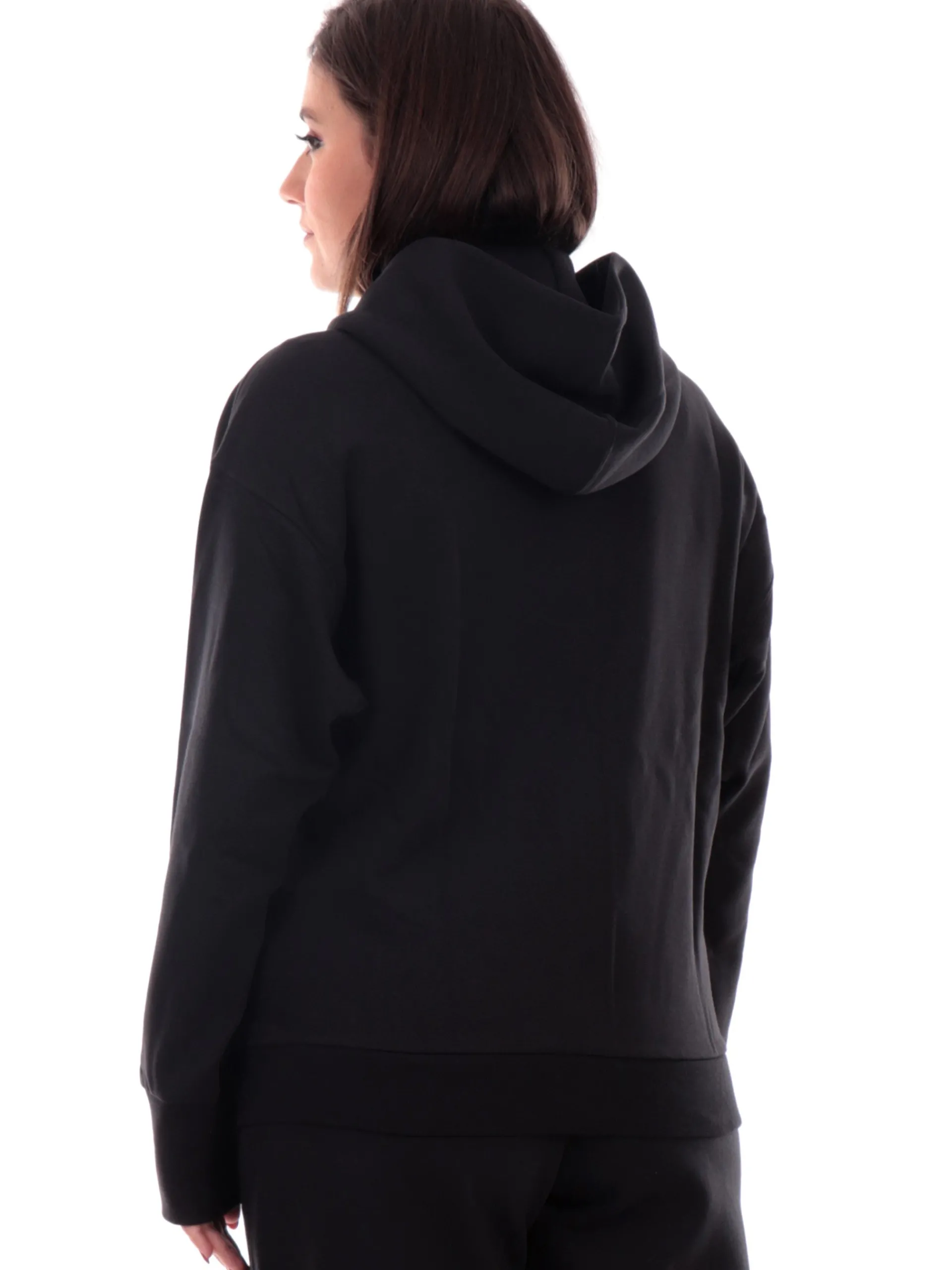 ADIDAS EQUIPMENT Felpe*Felpa Adidas nera da donna full zip con cappuccio IX38