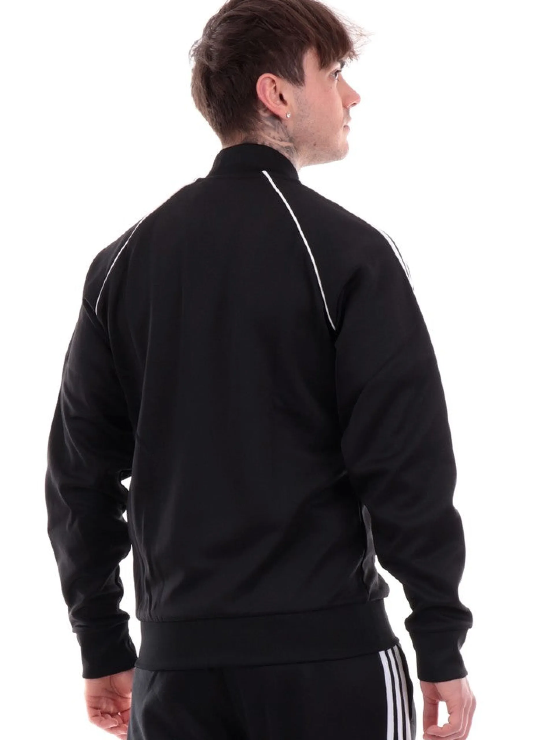ADIDAS ORIGINALS Felpe*Felpa Adidas nera da uomo full zip IM45
