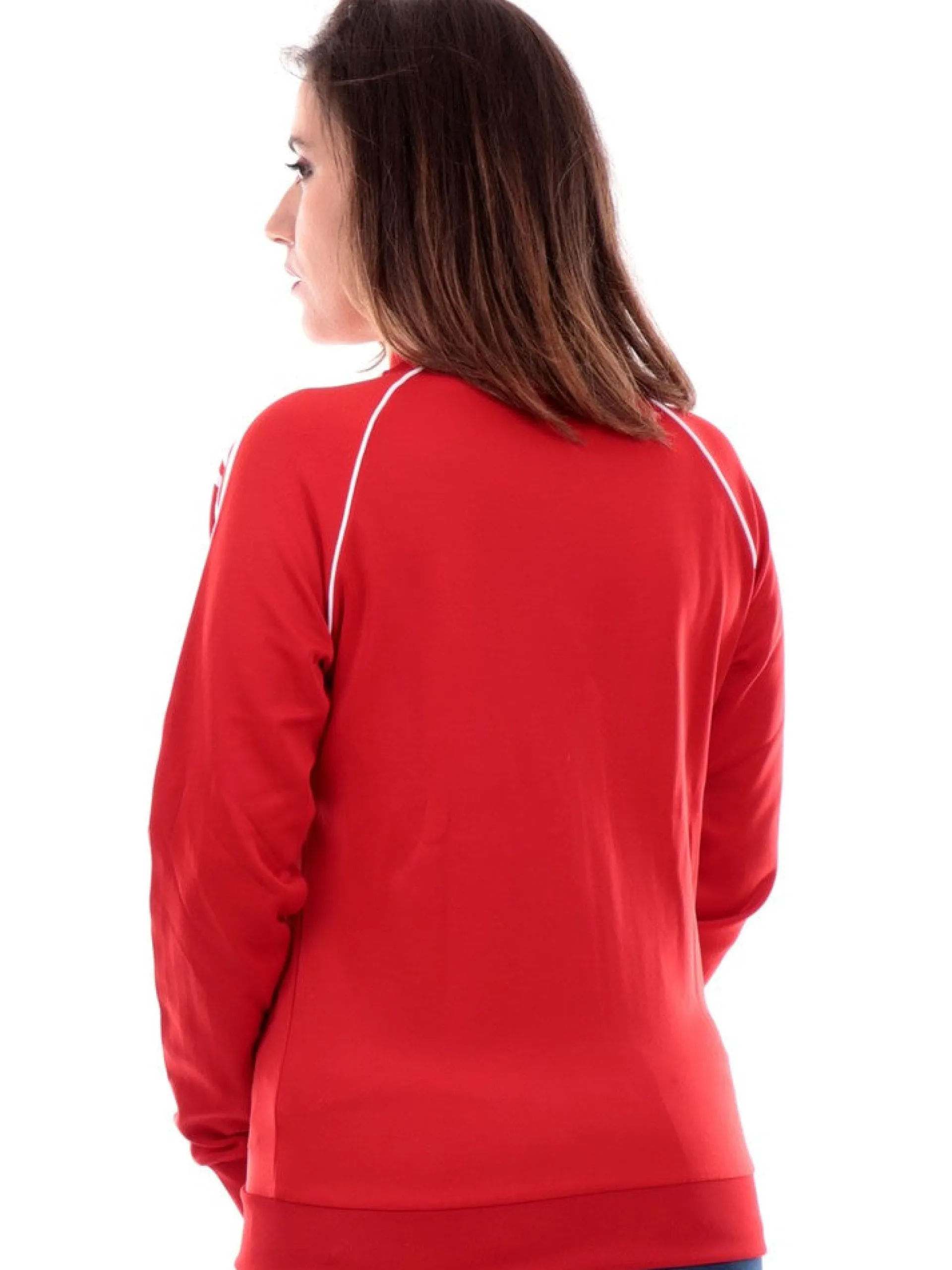 ADIDAS ORIGINALS Felpe*Felpa Adidas rossa da donna Classic IK40