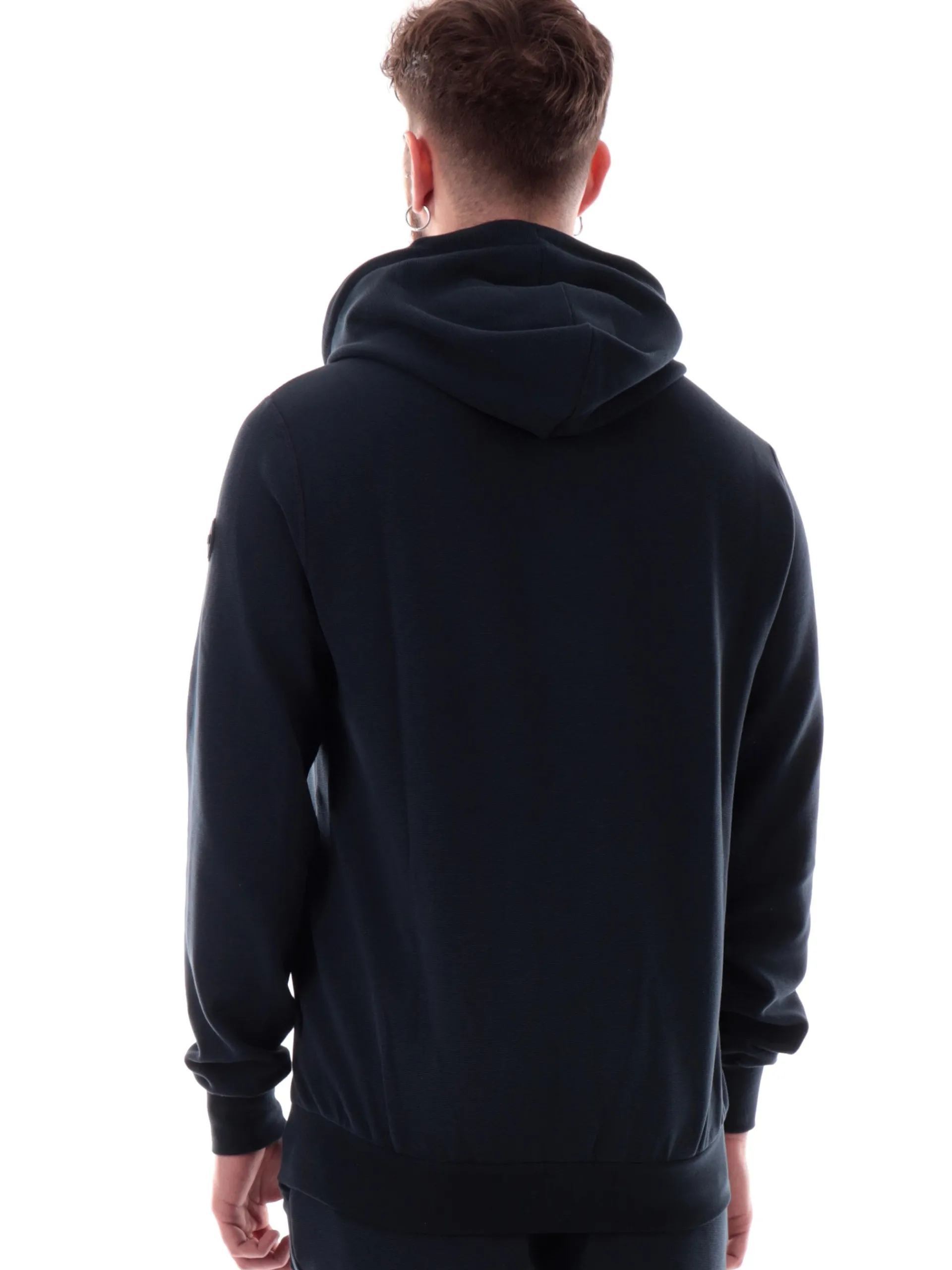 COLMAR Felpe*Felpa blu full zip con cappuccio da uomo patch gommato 6154R1XL