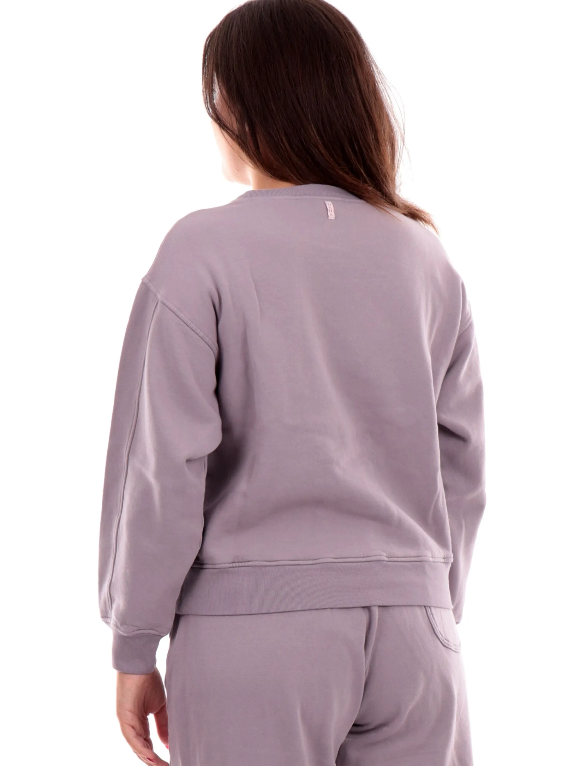 DEHA Felpe*Felpa lilla da donna girocollo A00551