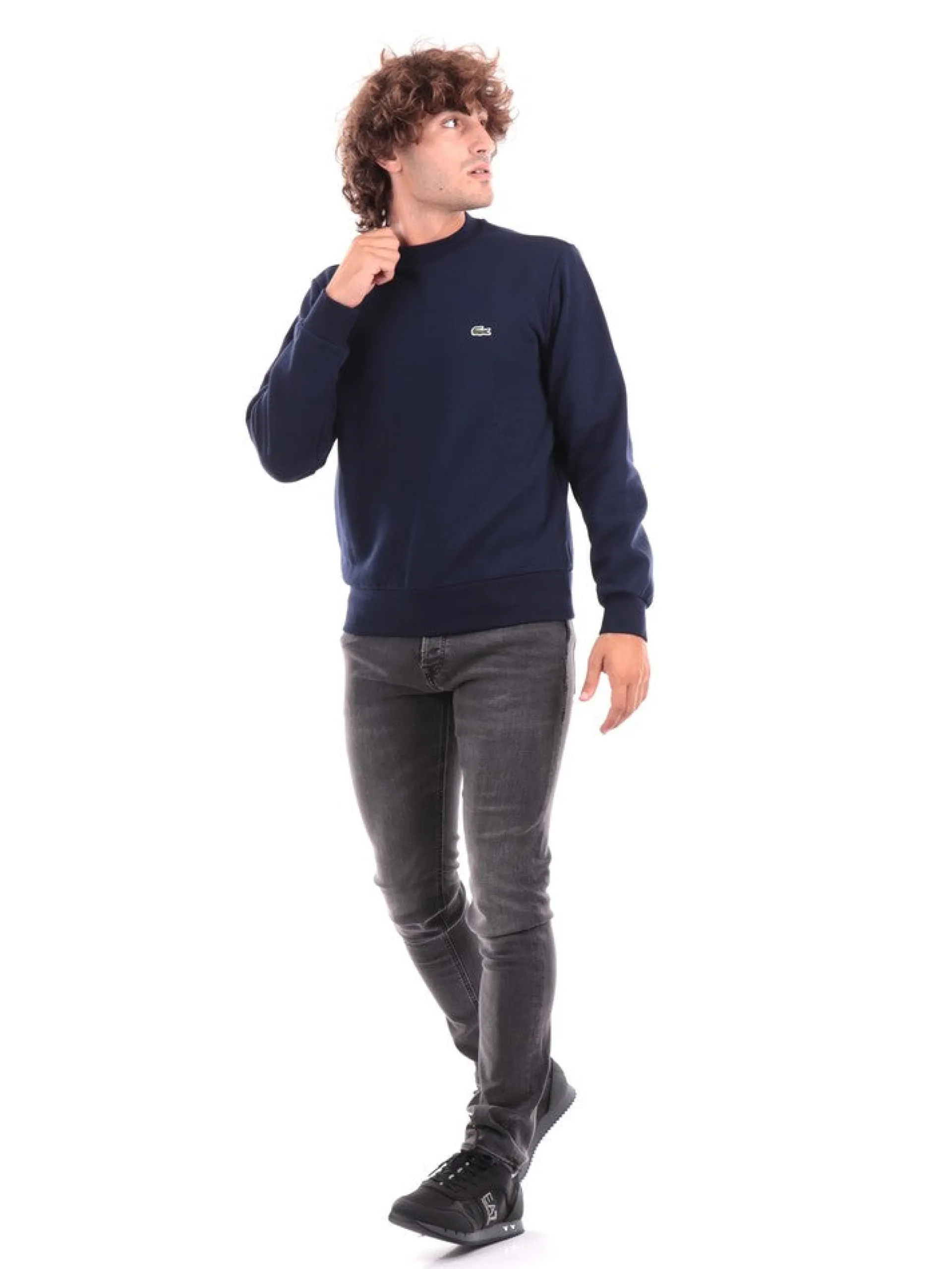 LACOSTE Felpe*Felpa blu da uomo SH9608