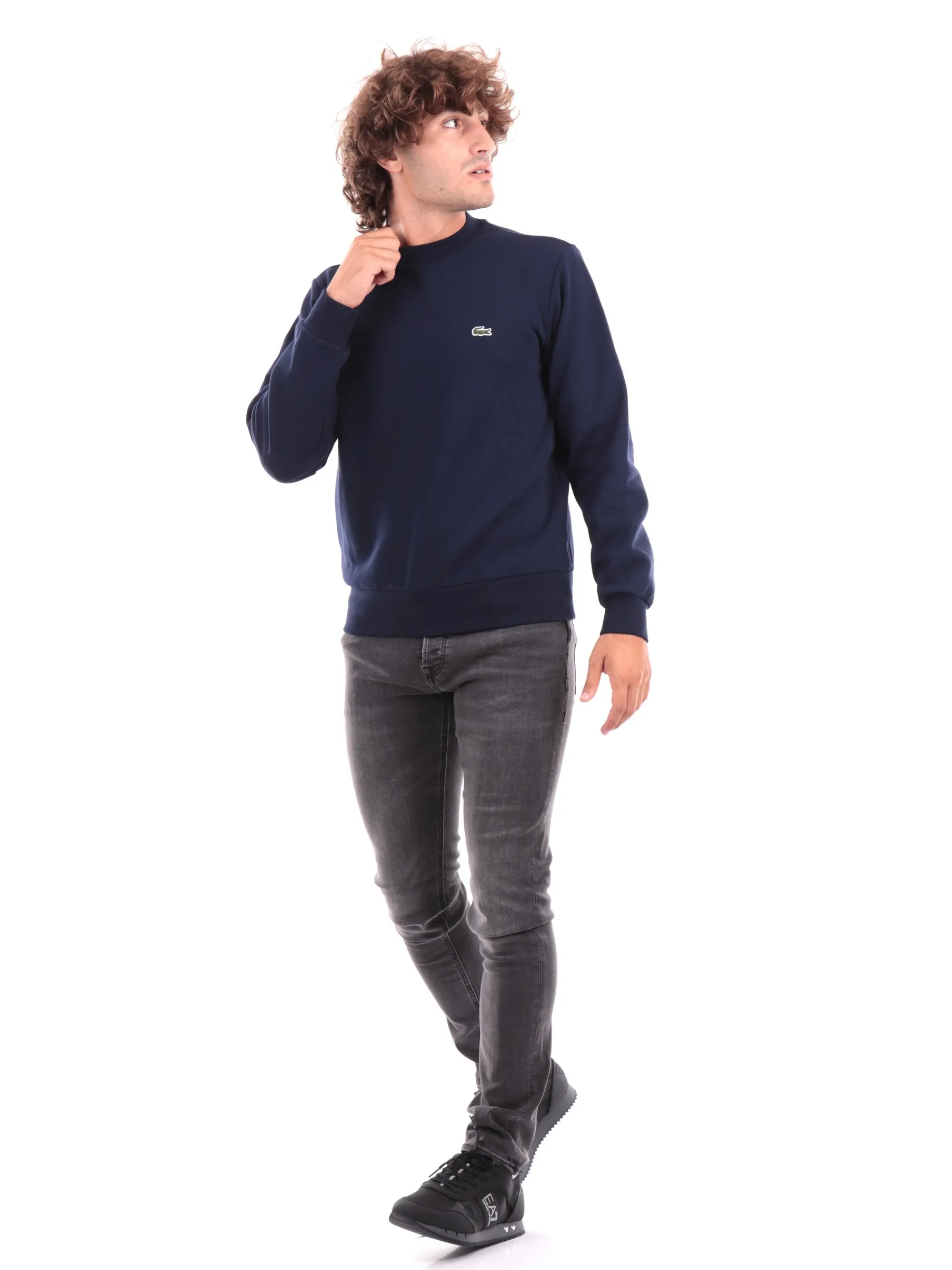 LACOSTE Felpe*Felpa blu da uomo SH9608