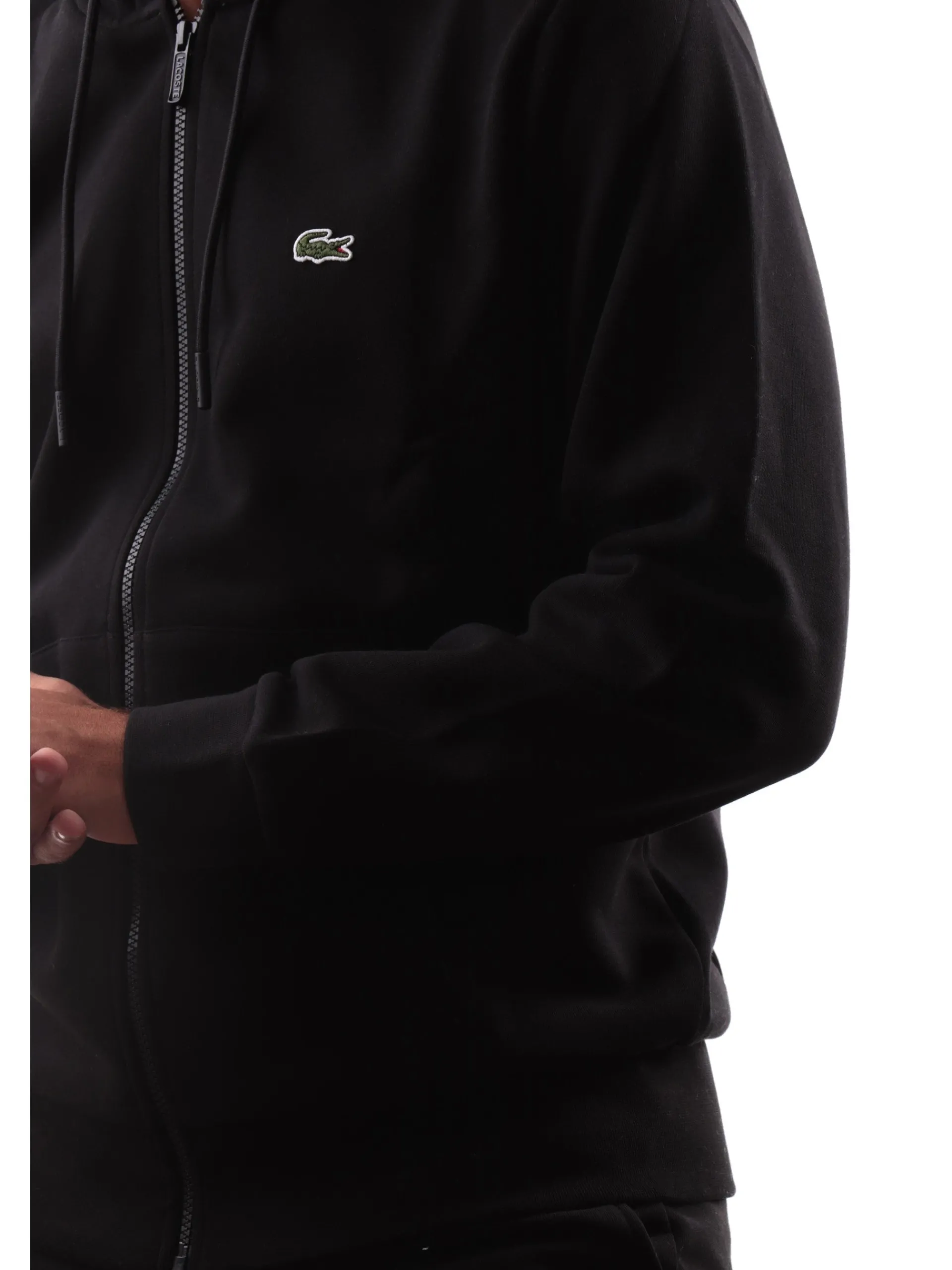 LACOSTE Felpe*Felpa nera da uomo SH9626