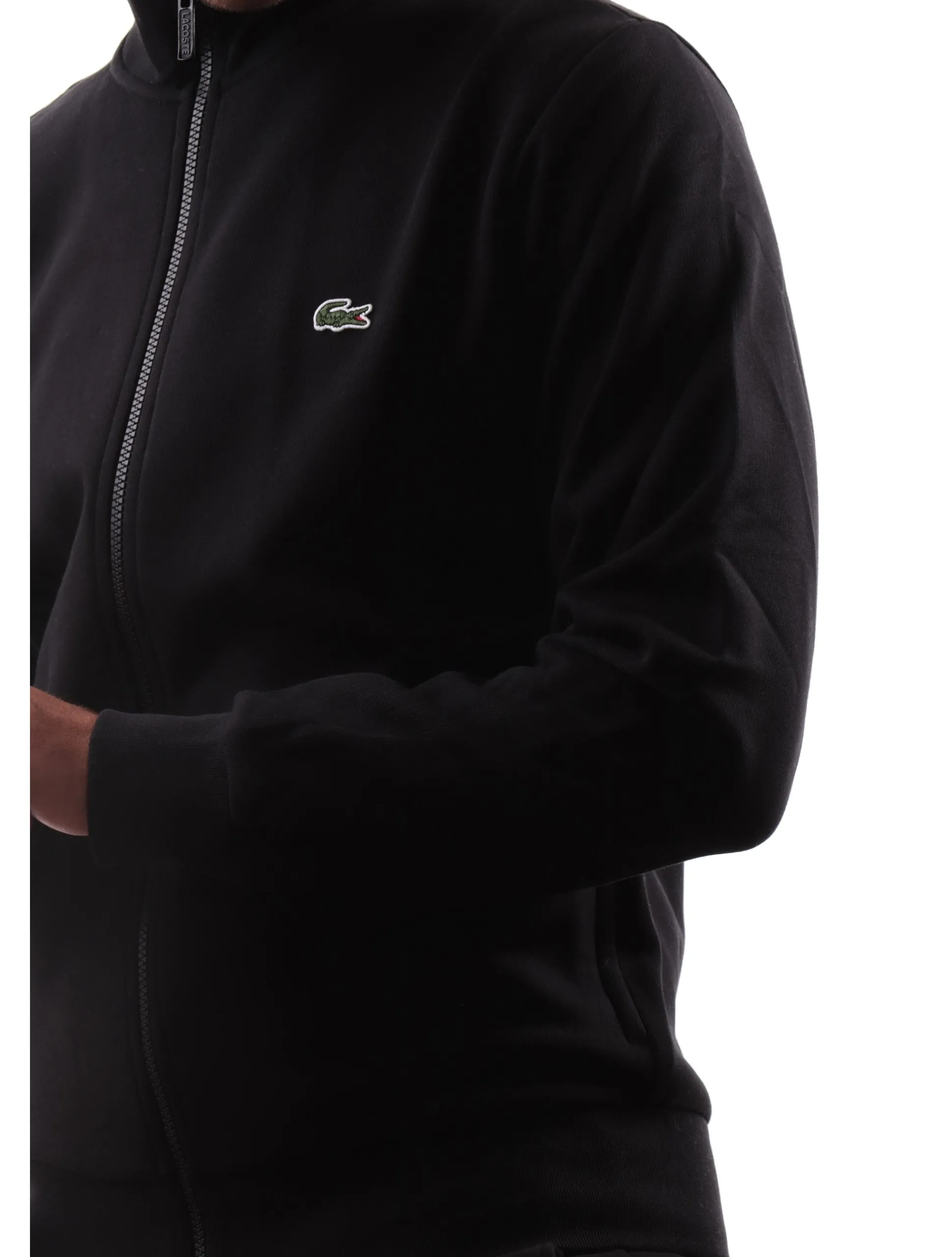 LACOSTE Felpe*Felpa nera da uomo SH9622