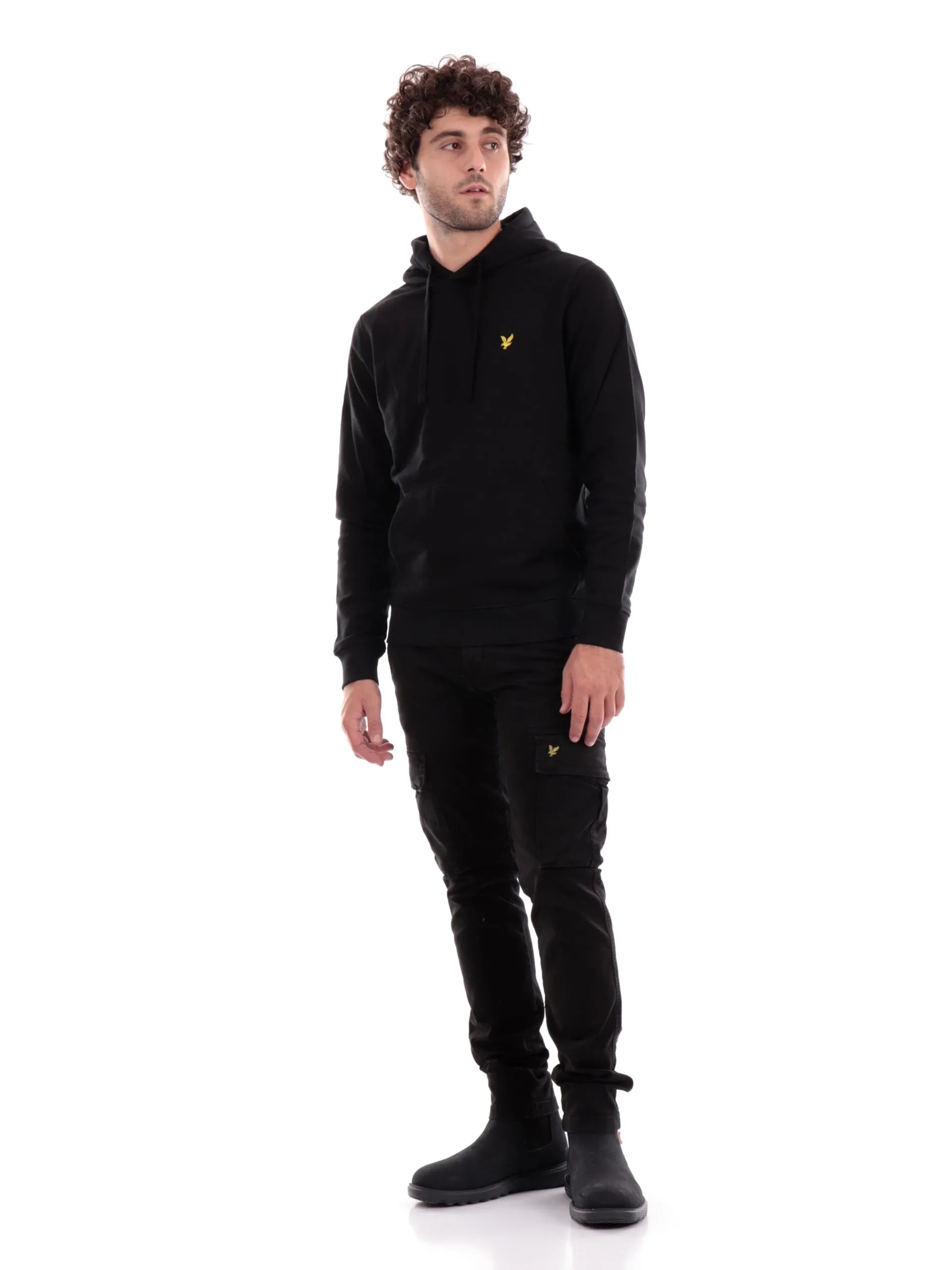 LYLE & SCOTT Felpe*Felpa nera da uomo ML1139V