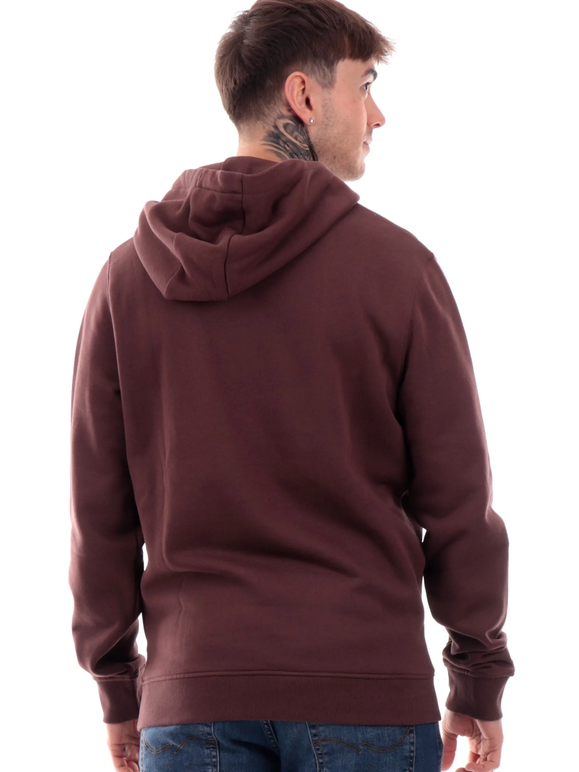 LYLE & SCOTT Felpe*Felpa Lyle Scott Brushed marrone da uomo con cappuccio ML1139V