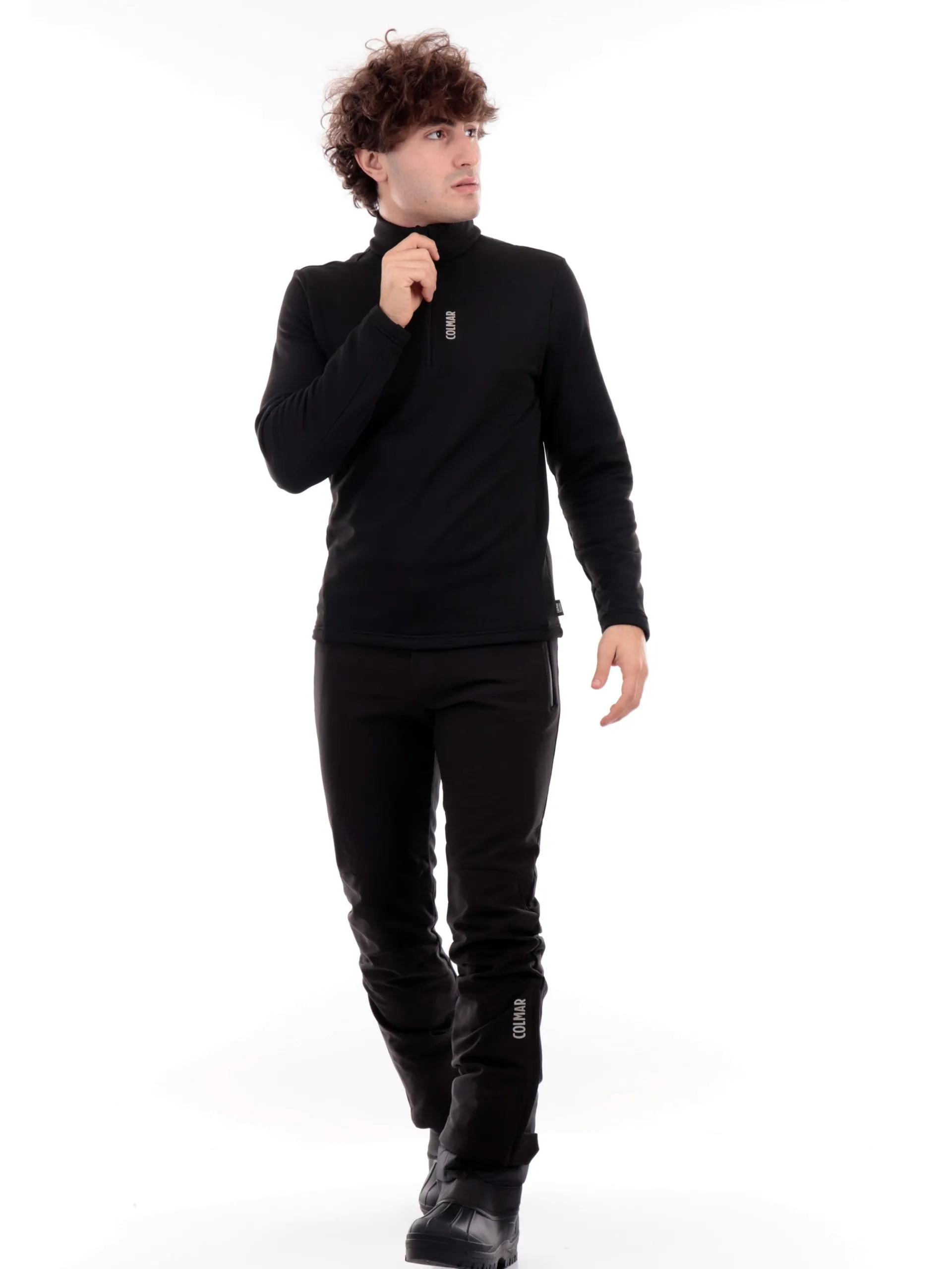 COLMAR NEVE E OUTDOOR Abbigliamento|Maglie*Felpa neve Colmar nera da uomo 83215WU