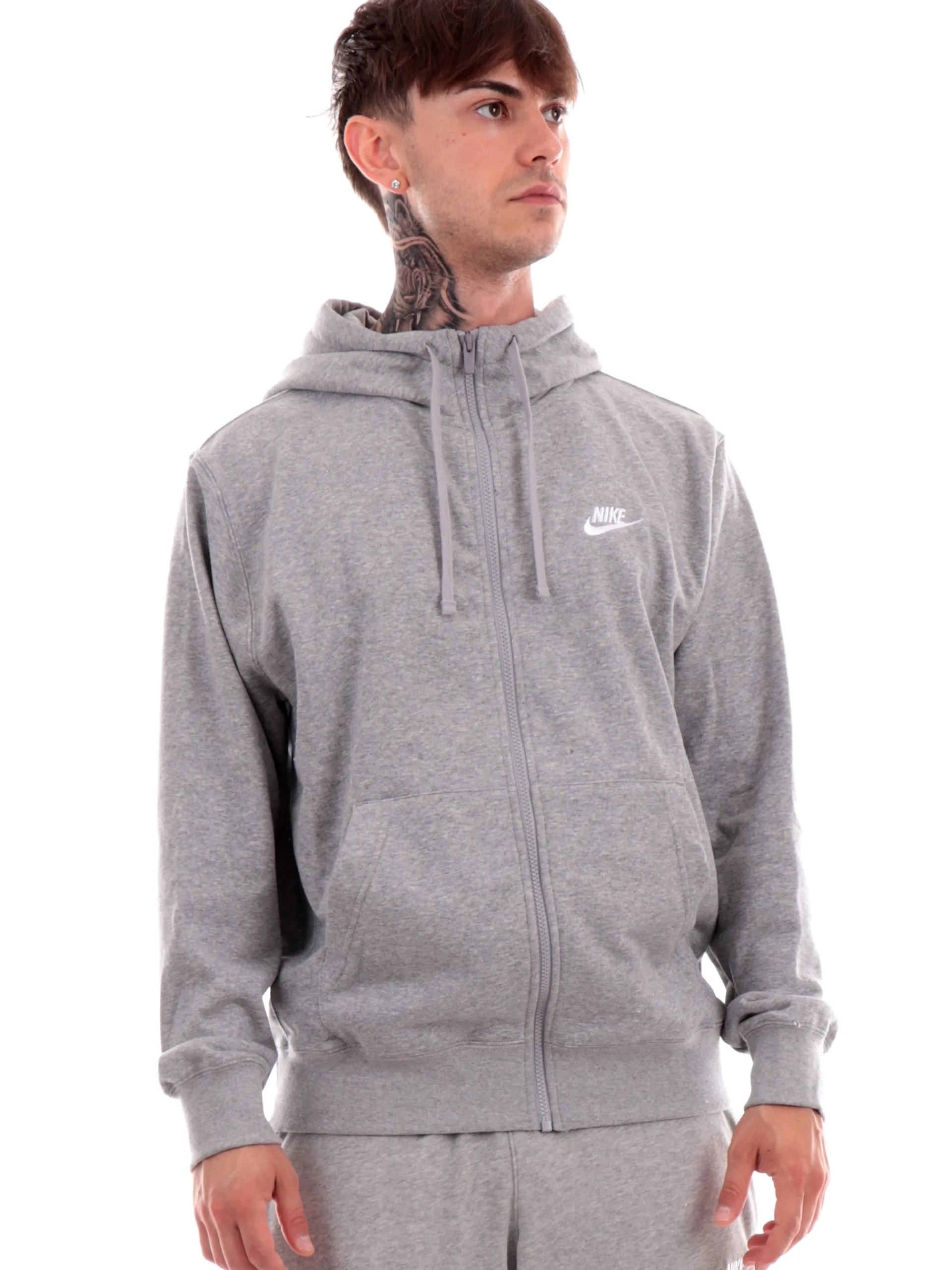 NIKE Felpe*Felpa Club Essential Grigia da Uomo