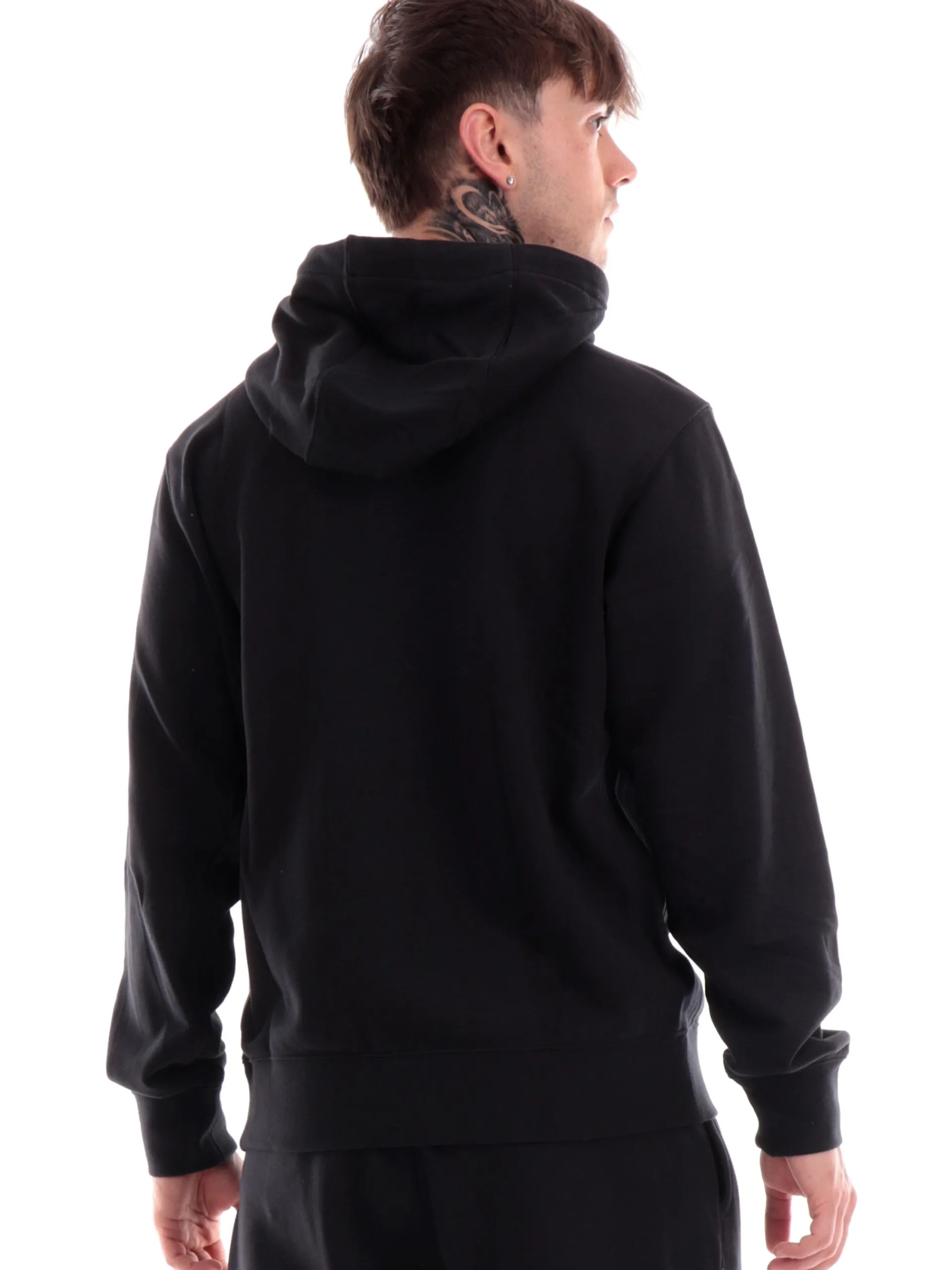 NIKE Felpe*Felpa Club Hoodie Nera da Uomo