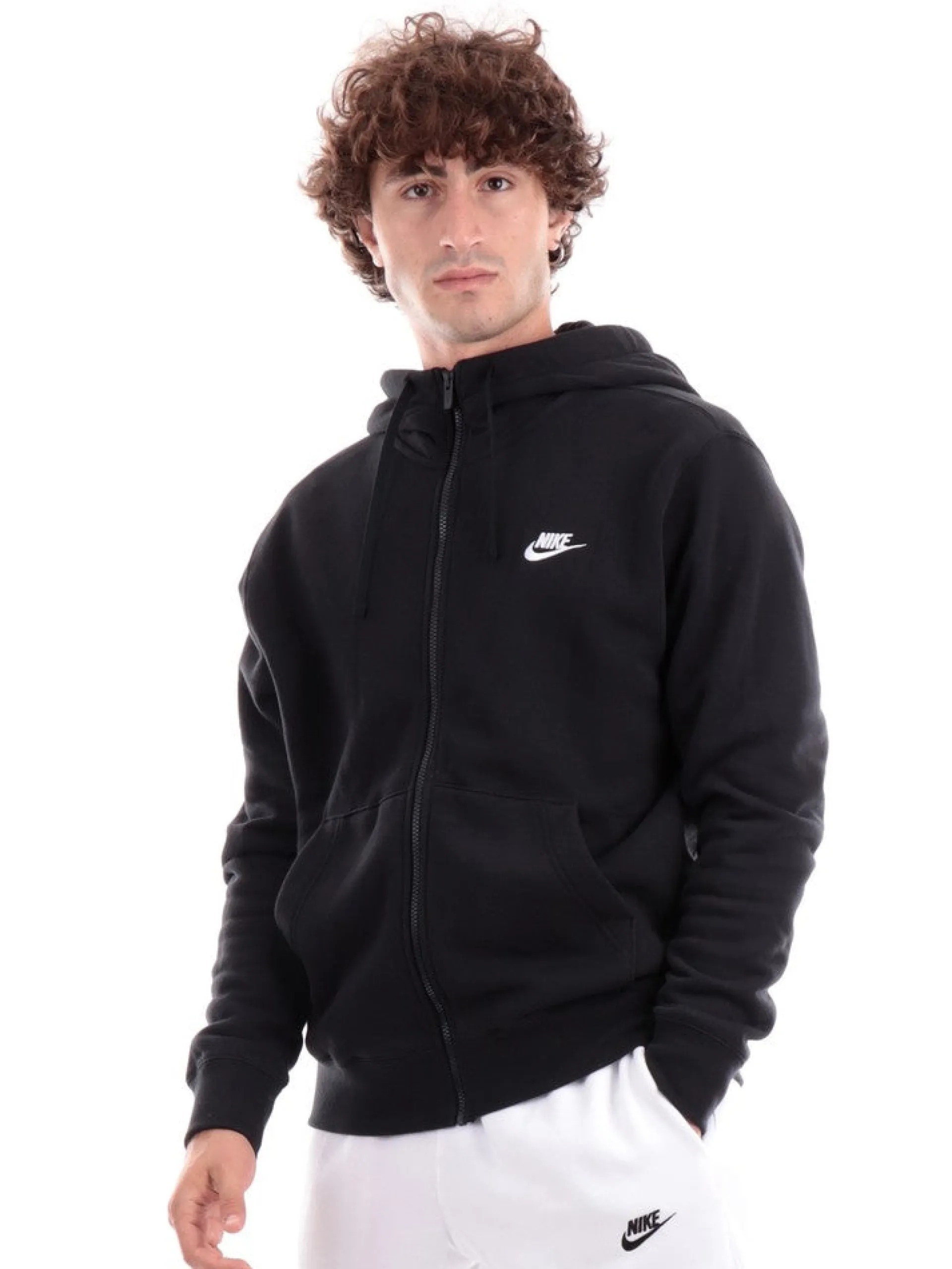NIKE Felpe*Felpa nera da uomo full zip BV2645