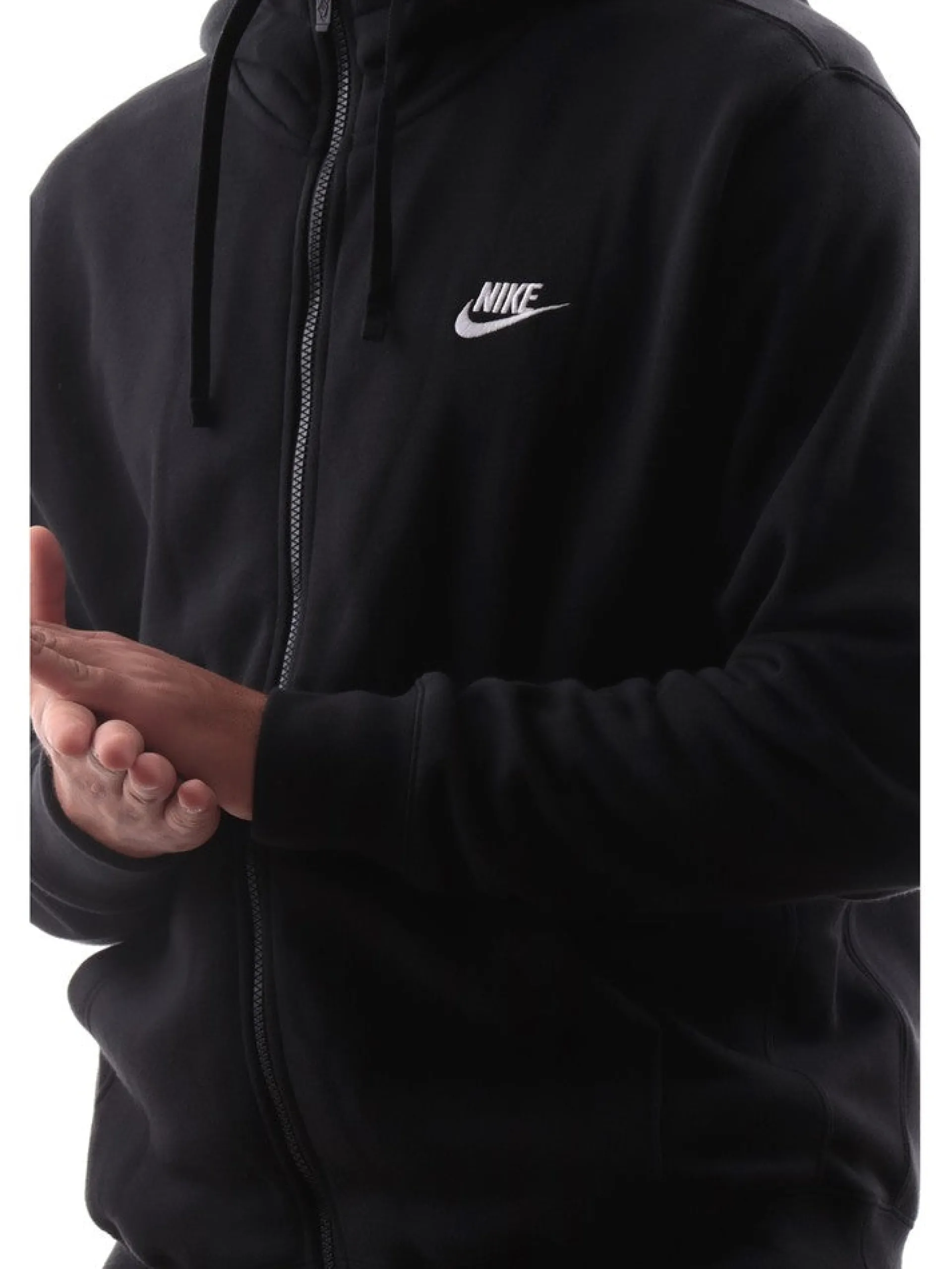 NIKE Felpe*Felpa nera da uomo full zip BV2645