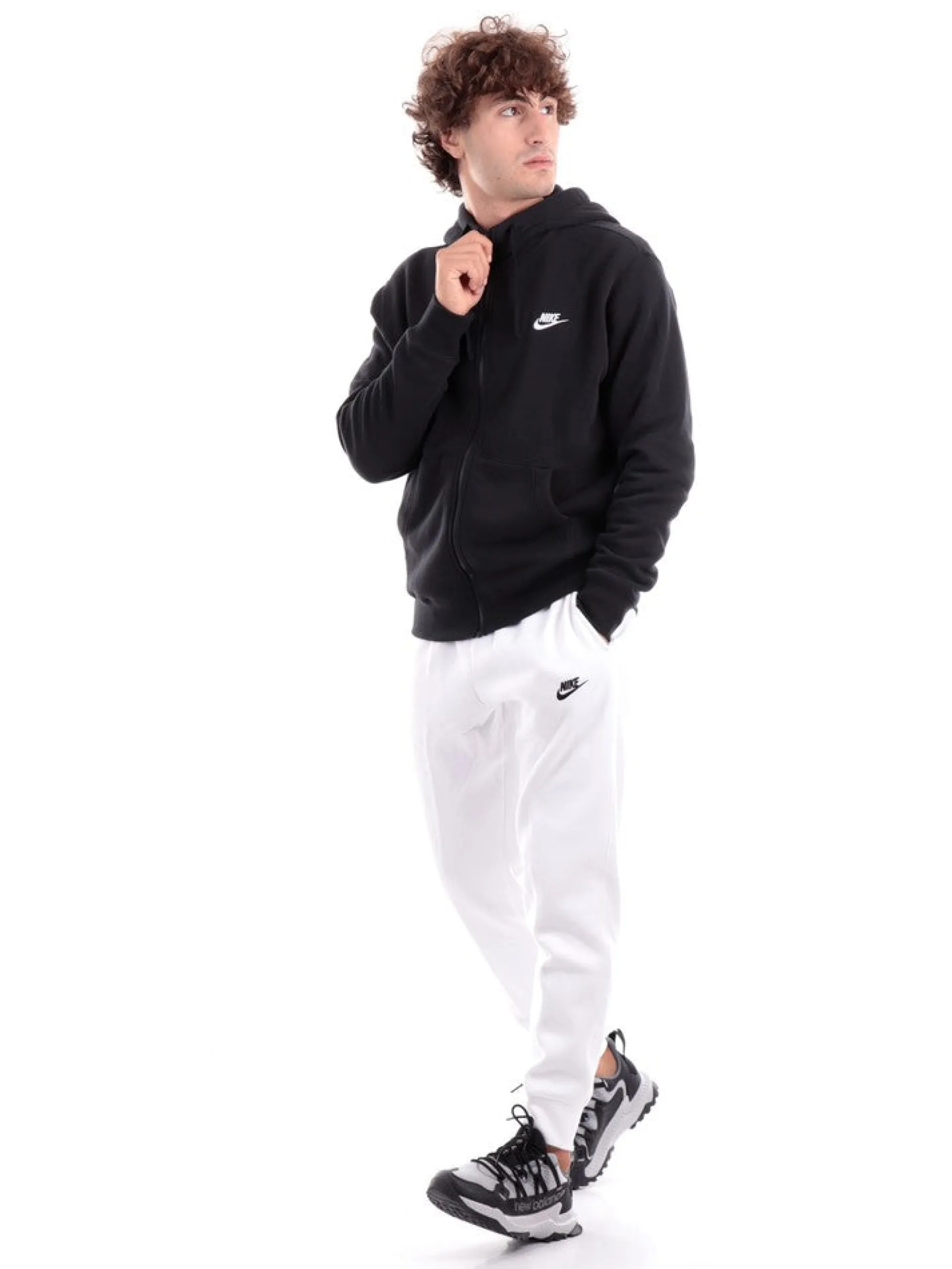 NIKE Felpe*Felpa nera da uomo full zip BV2645