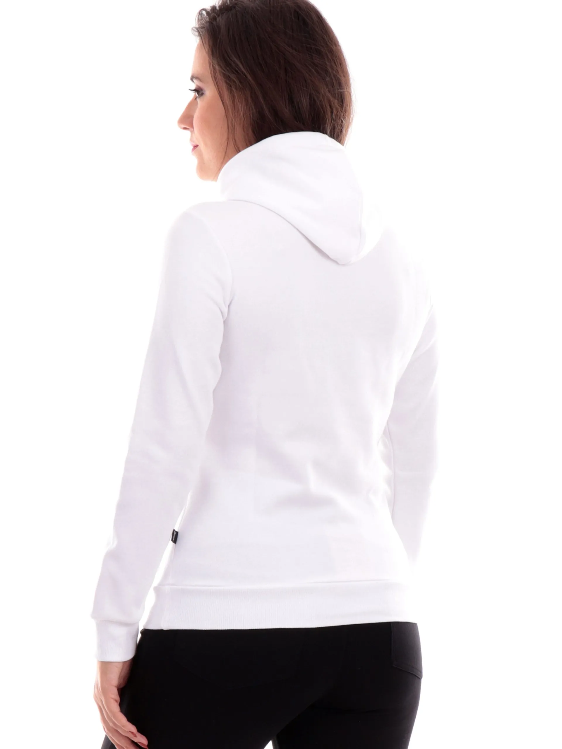 PUMA Felpe*Felpa bianca da donna con cappuccio 586799