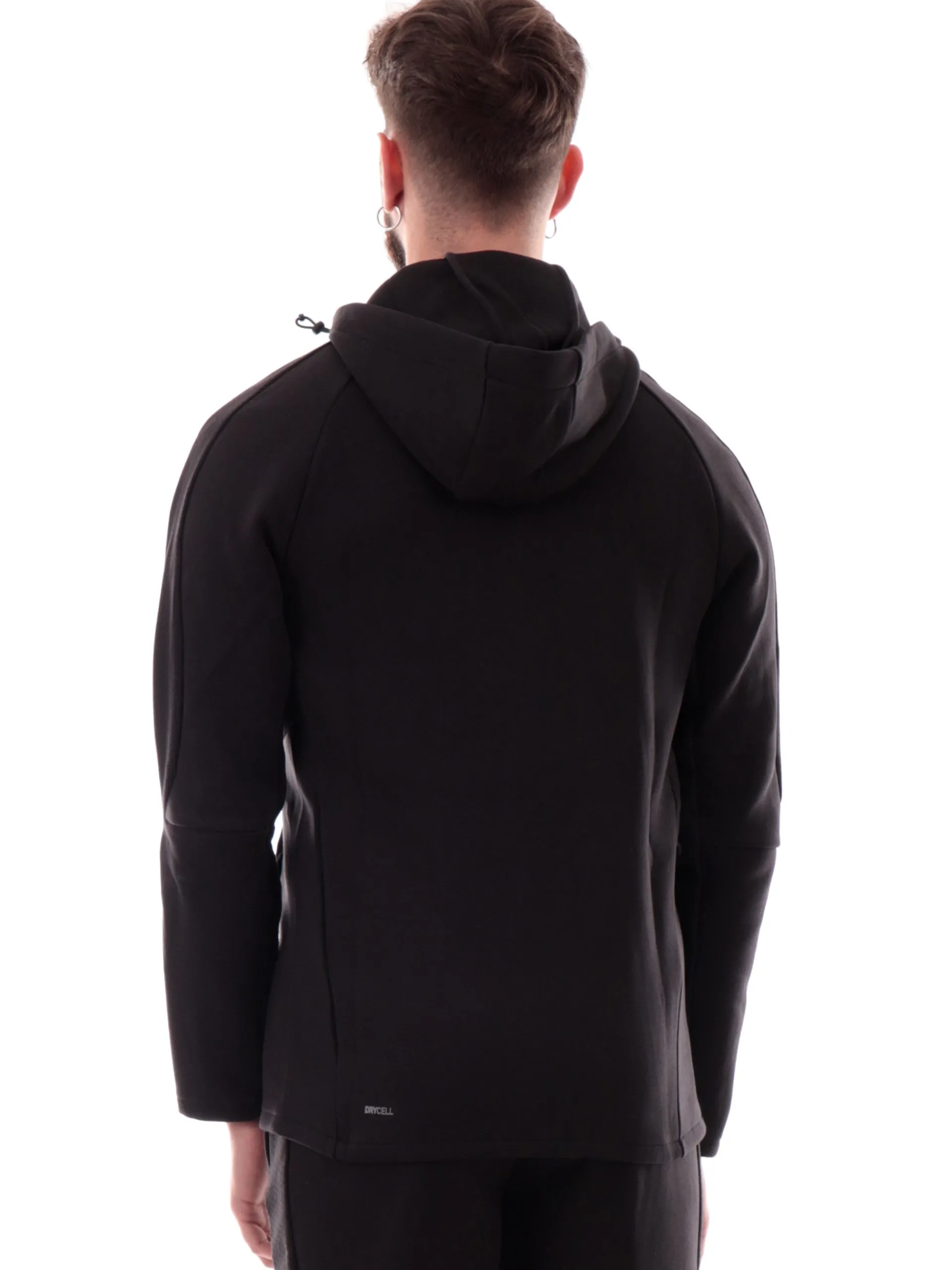 PUMA Felpe*Felpa Evostripe nera da uomo full zip con cappuccio 684613