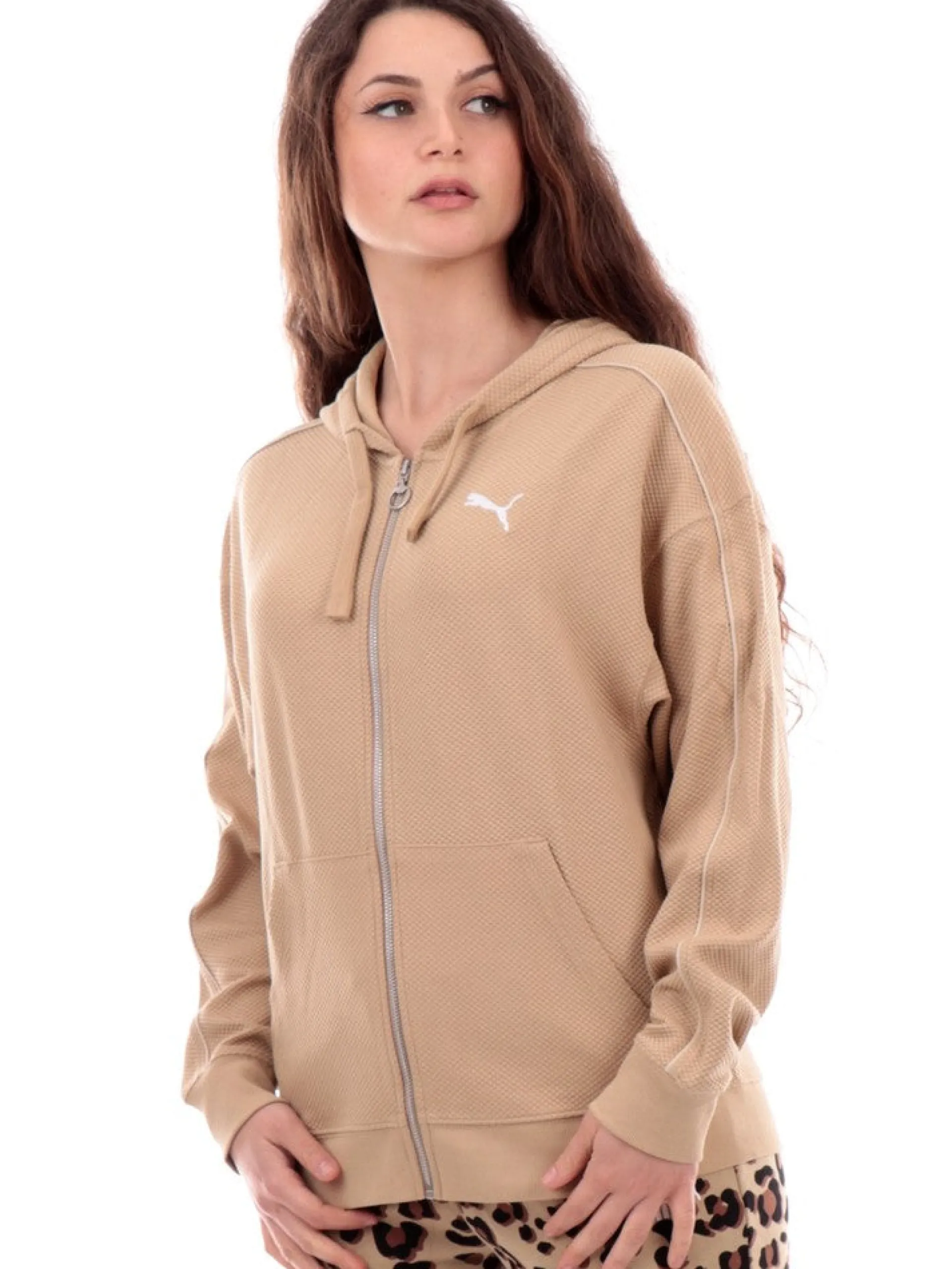 PUMA Felpe*Felpa marrone da donna 677882