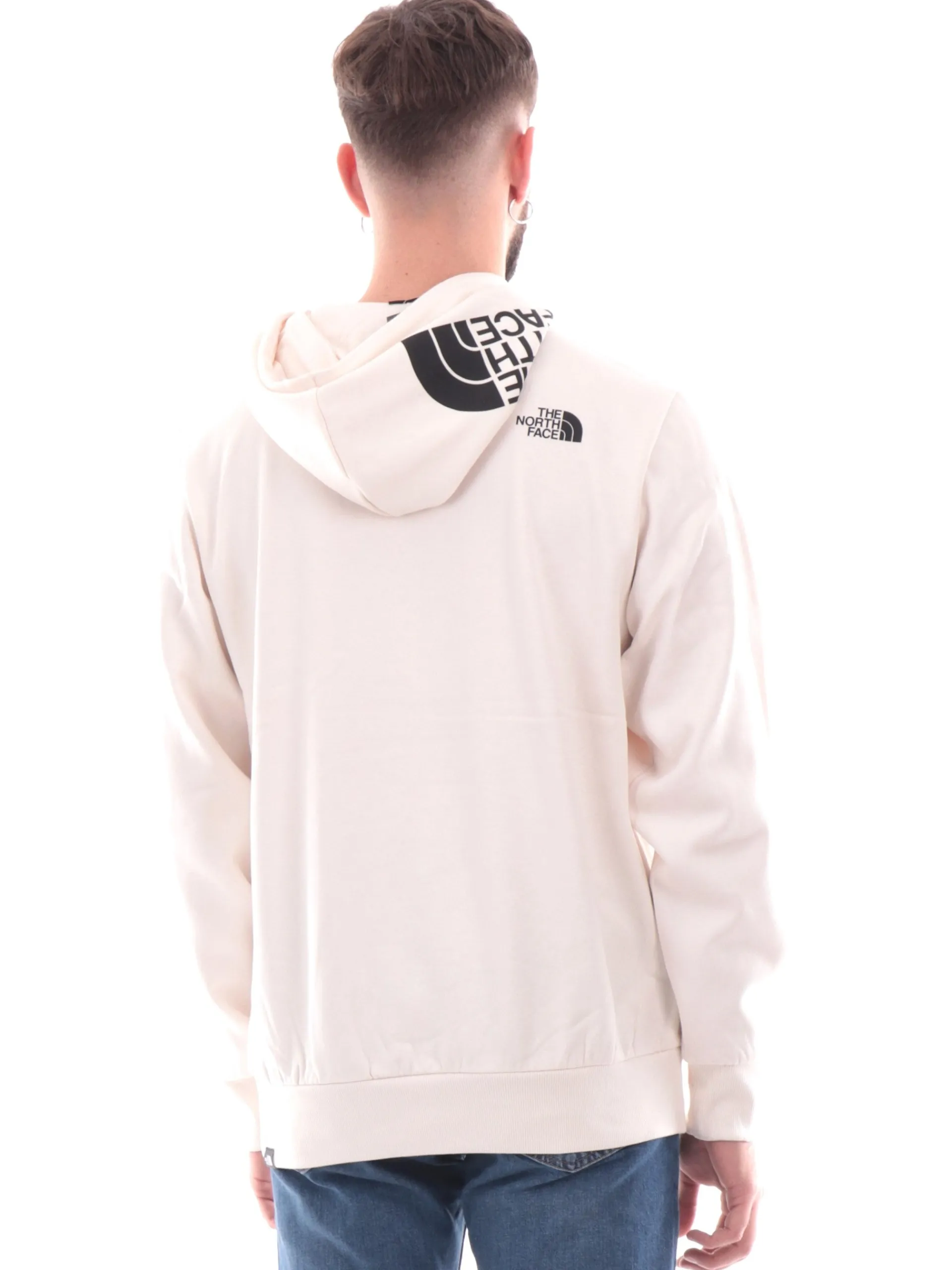 THE NORTH FACE Felpe*Felpa bianca da uomo con cappuccio logato NF0A89EJ