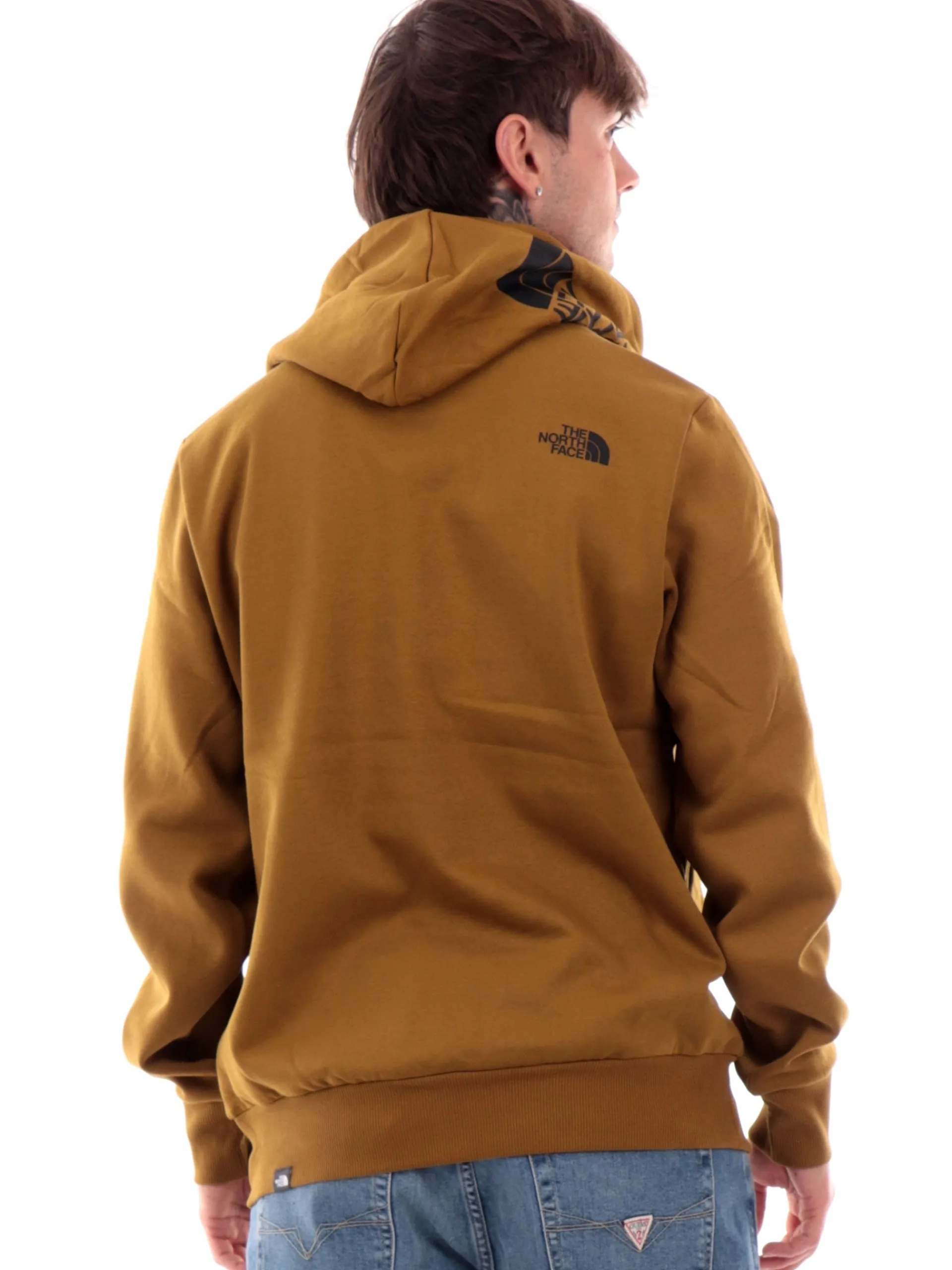 THE NORTH FACE Felpe*Felpa verde da uomo con cappuccio e logo NF0A89EJ