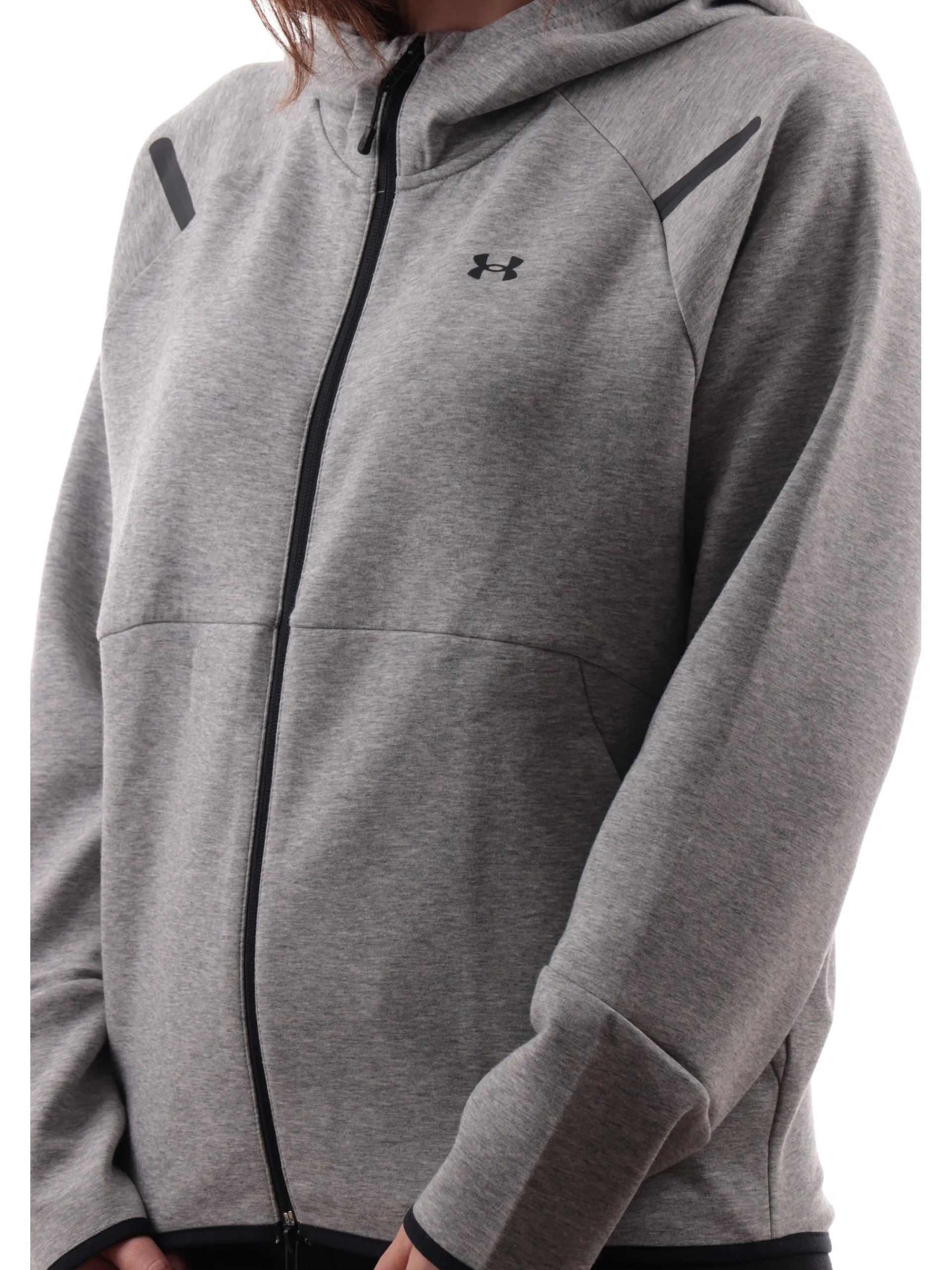 UNDER ARMOUR Felpe*Felpa Grigia da donna con cappuccio e tasche 13798420