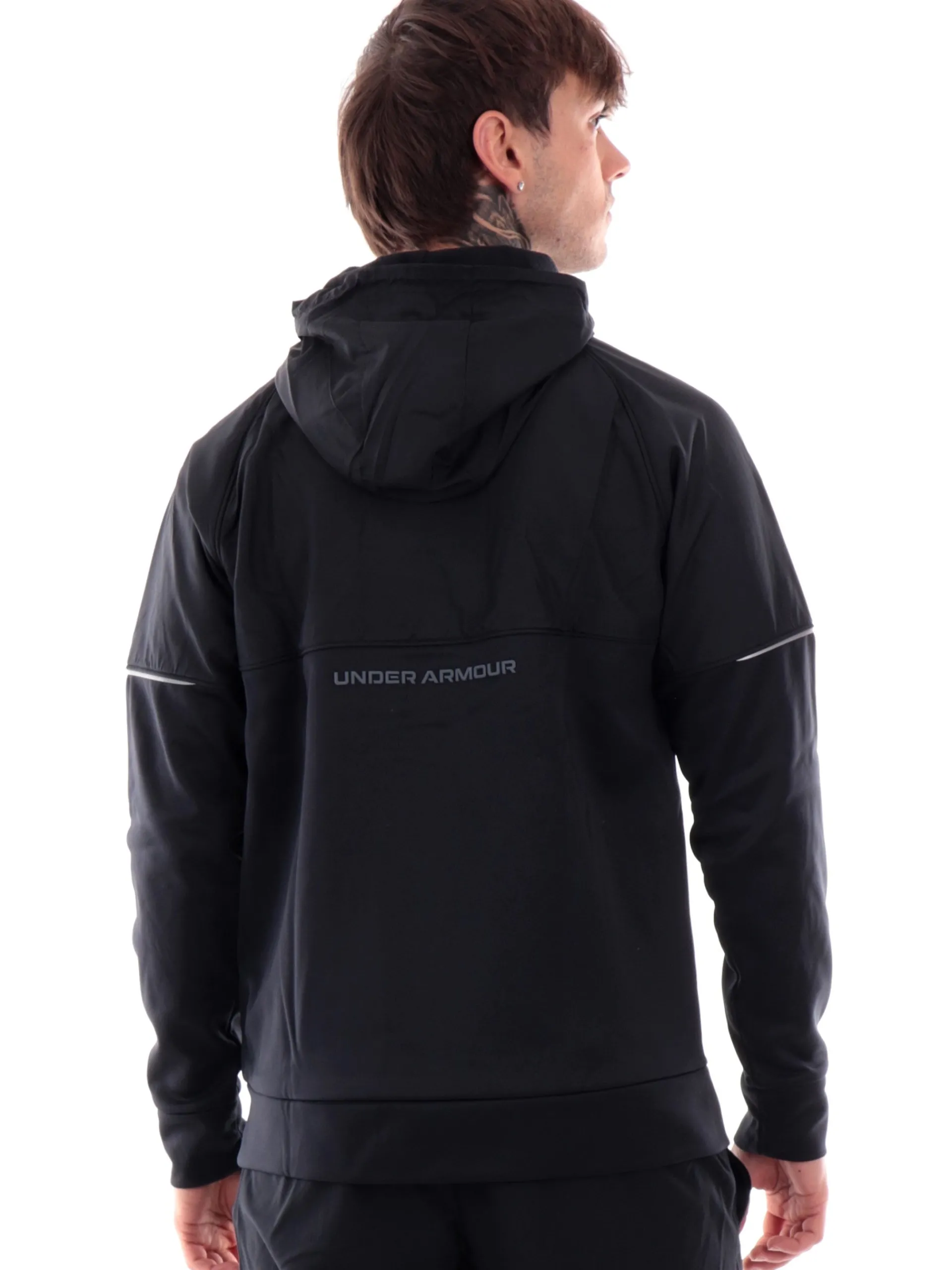 UNDER ARMOUR Felpe*Felpa Storm nera da uomo full zip con cappuccio 13737810