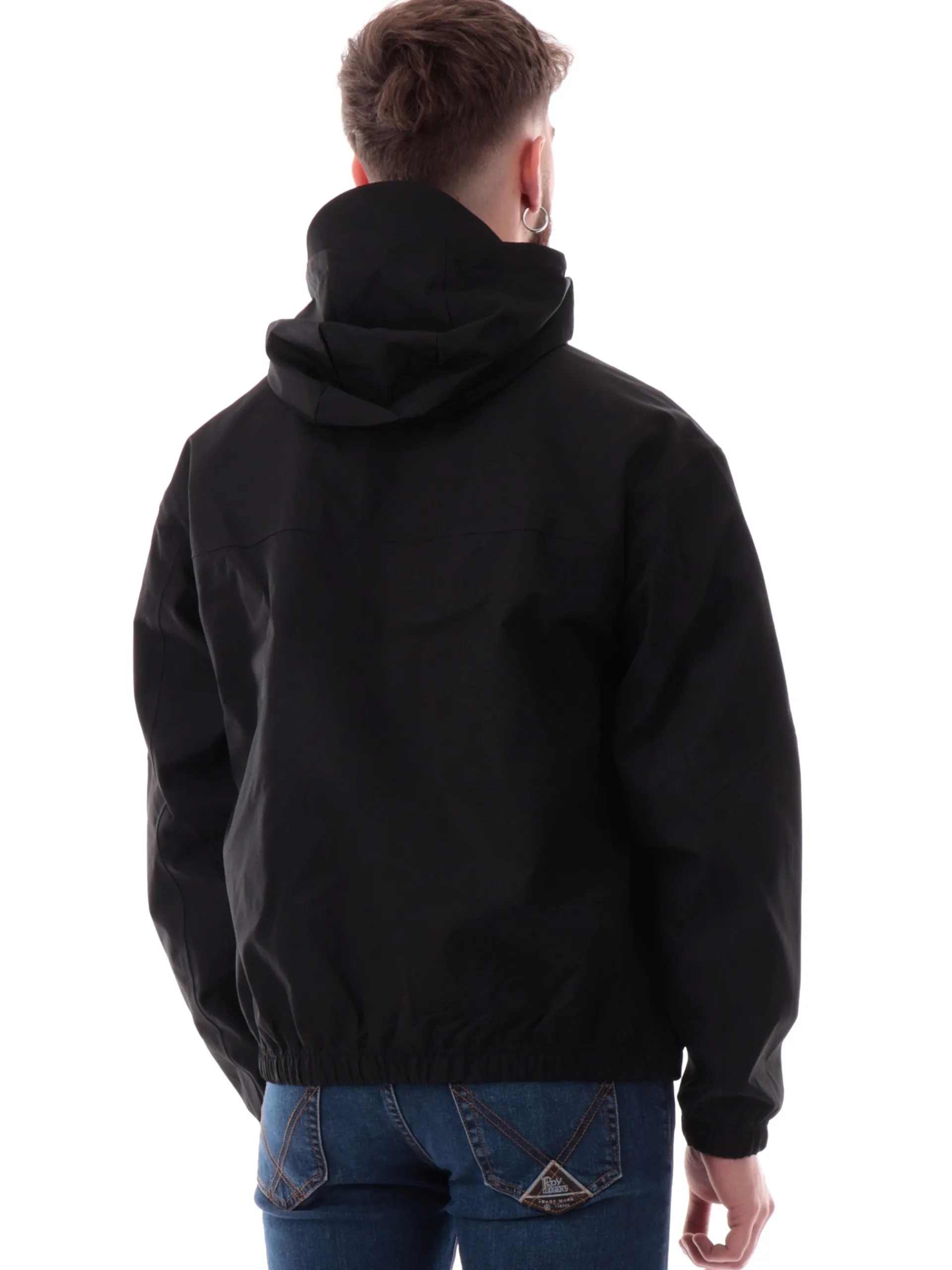 CALVIN KLEIN Giubbini*Giacca tecnica nera da uomo con cappuccio J30J326715