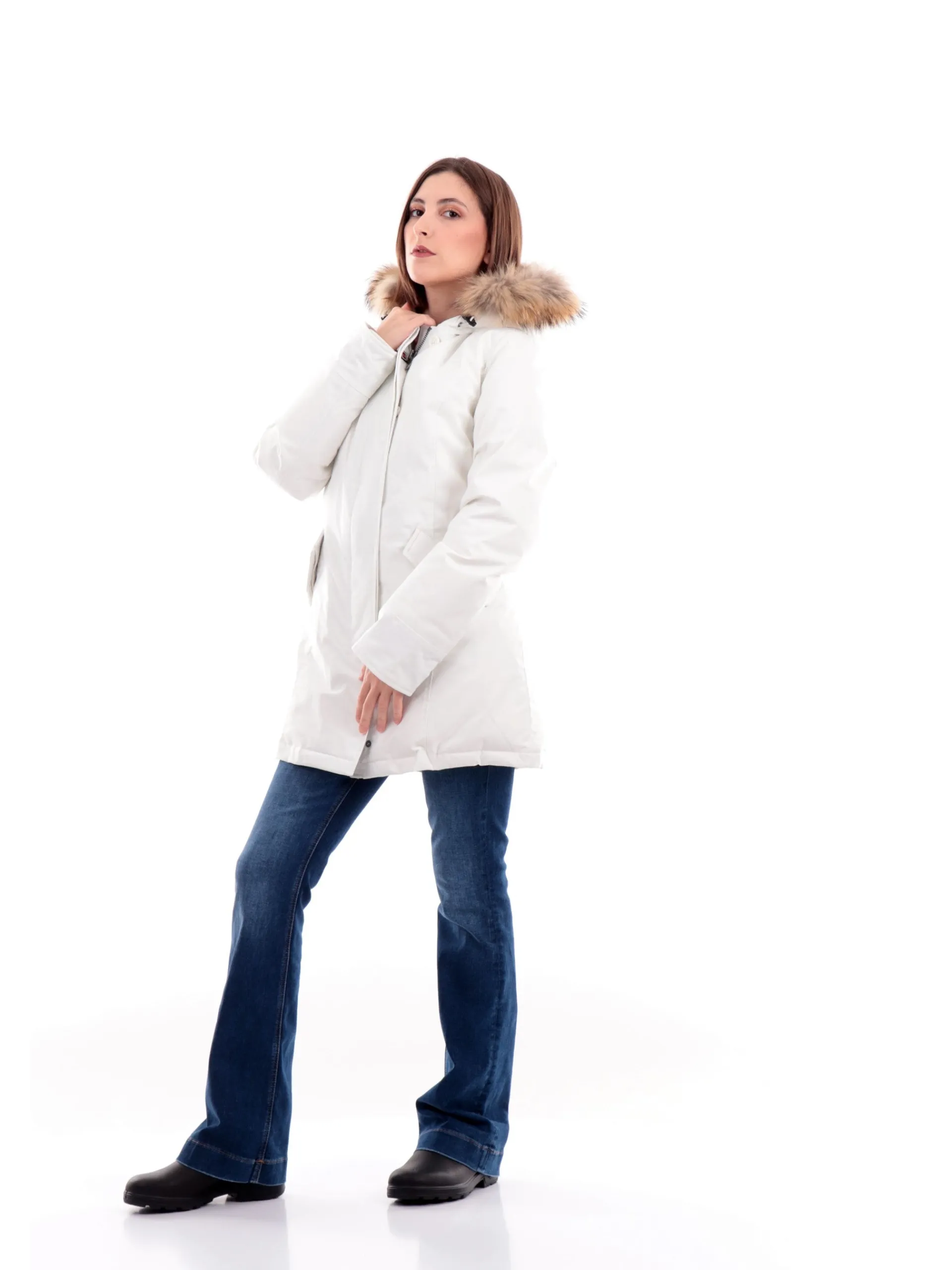 CANADIAN Giubbotti*Giacca bianca da donna Fundybay Tech GCM01WTECH