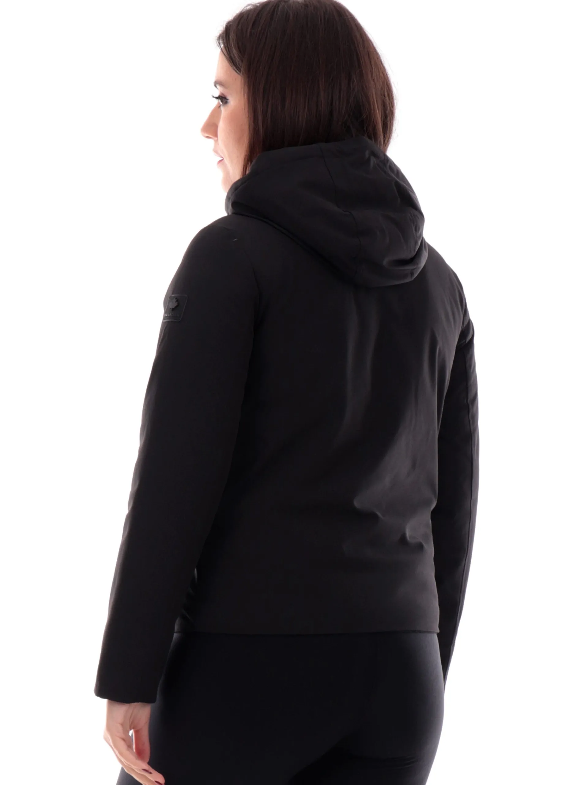 CANADIAN Giubbini*Giacca nera Soft Zip 3 da donna tessuto tecnico G224381W