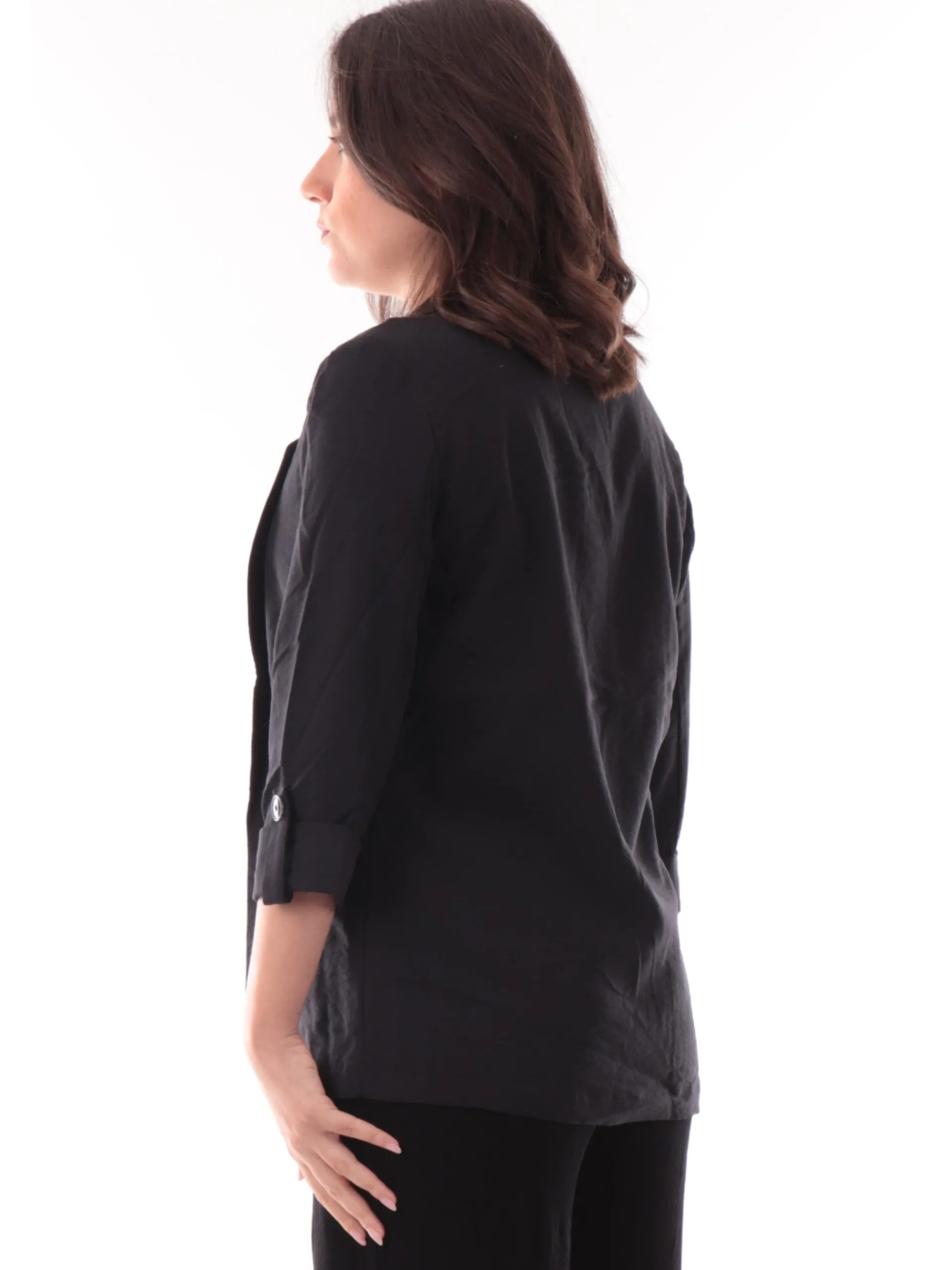 ONLY Giacche*Giacca cerimonia nera da donna aperta 15308084
