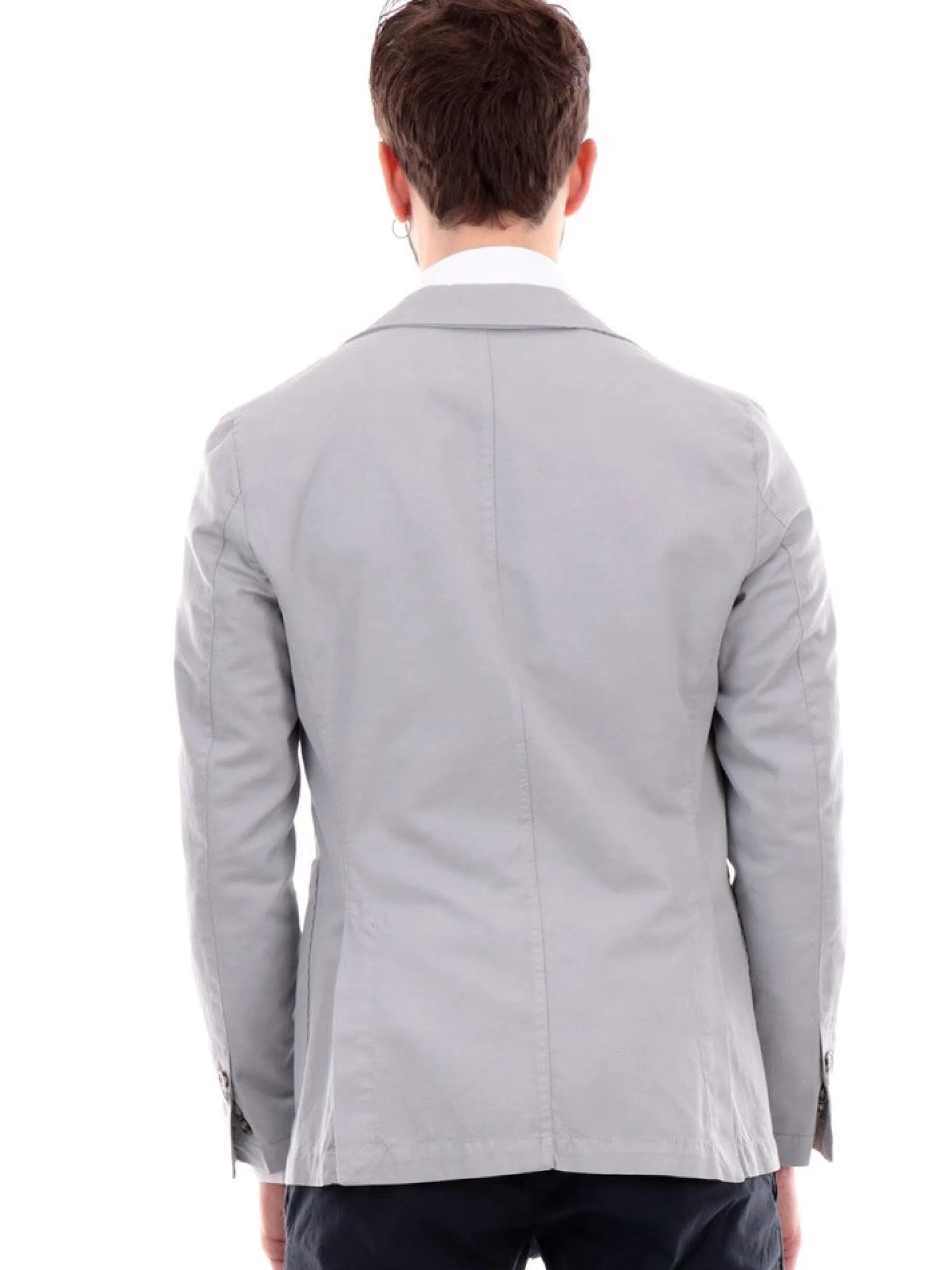 MULISH Giacche*Giacca elegante uomo grigio perla BOLR7200