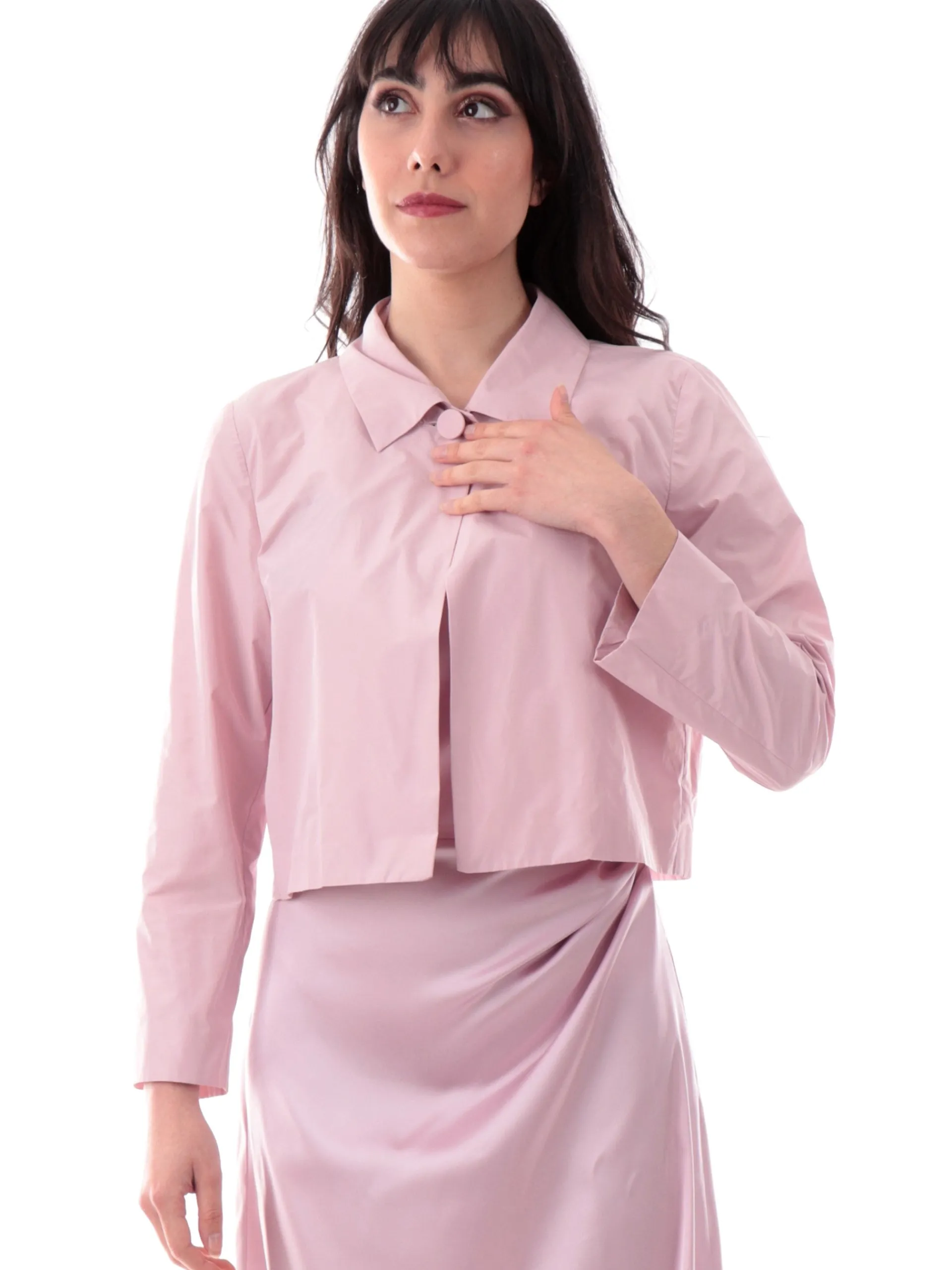EMME MARELLA Giacche*Giacca Rosa da donna Corta con bottone e colletto
