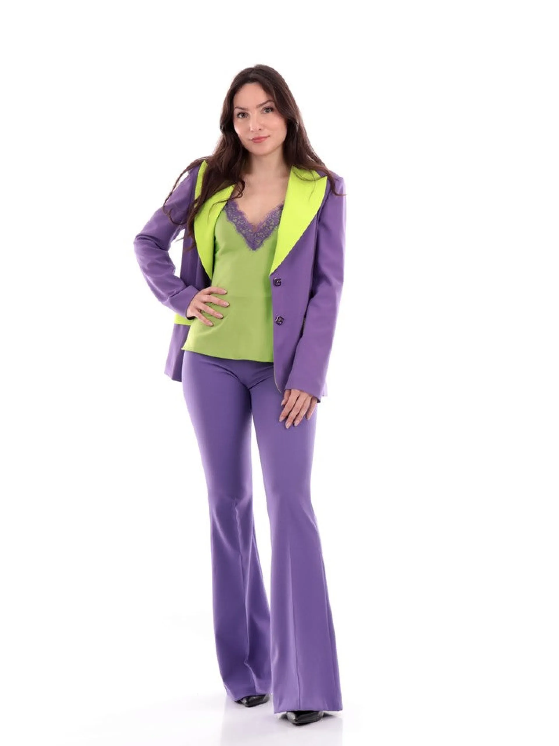 GAELLE Giacche*Giacca viola da donna Giacca Monopetto Tailor GBDP16089