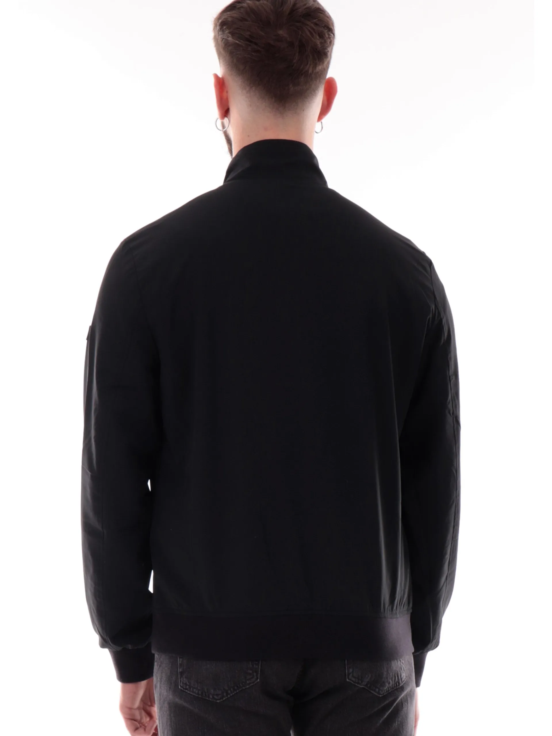 GUESS Giubbini*Giacca Tech Stretch nera da uomo M5RL18WGUP2